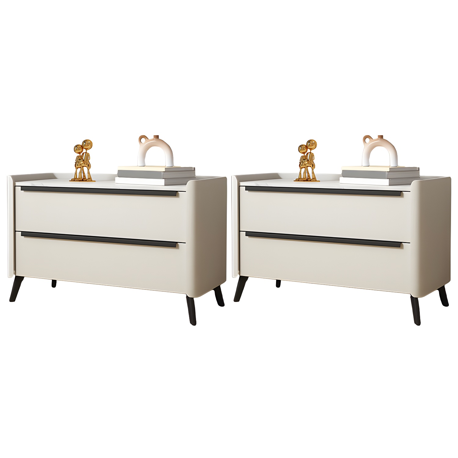 Modern Stone Top Nightstand | Ormau - image 20