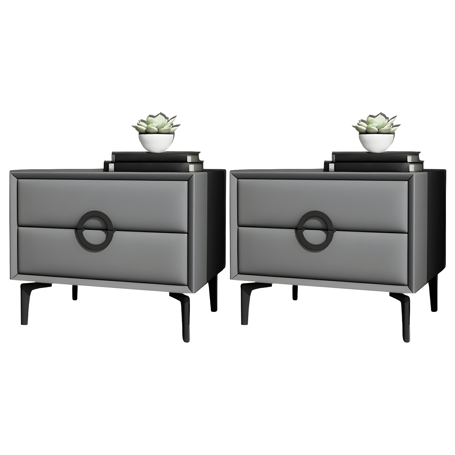 Glam Nightstand with Drawers | Ormau - image 44