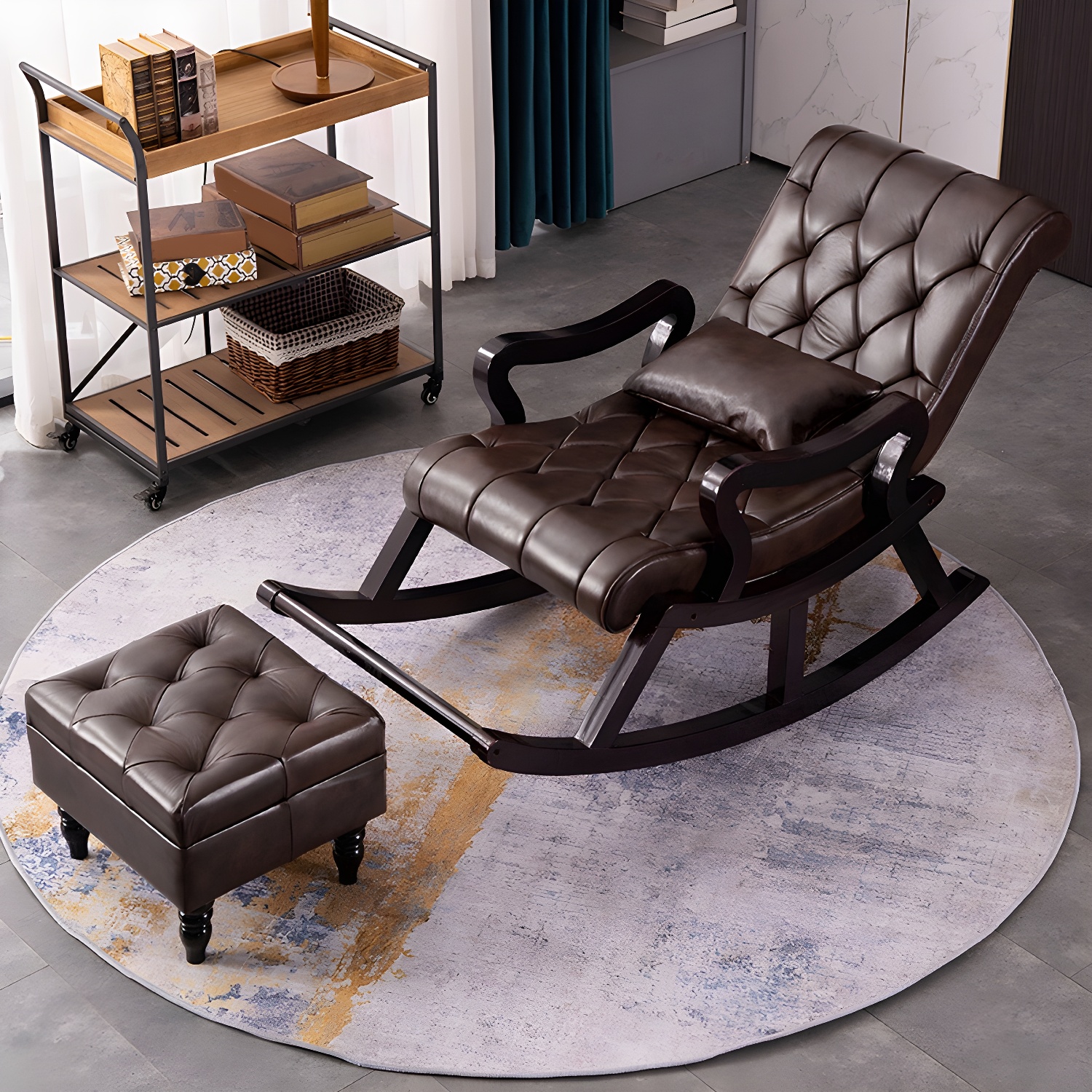 Tufted Rocking Accent Chair | Ormau - image 24