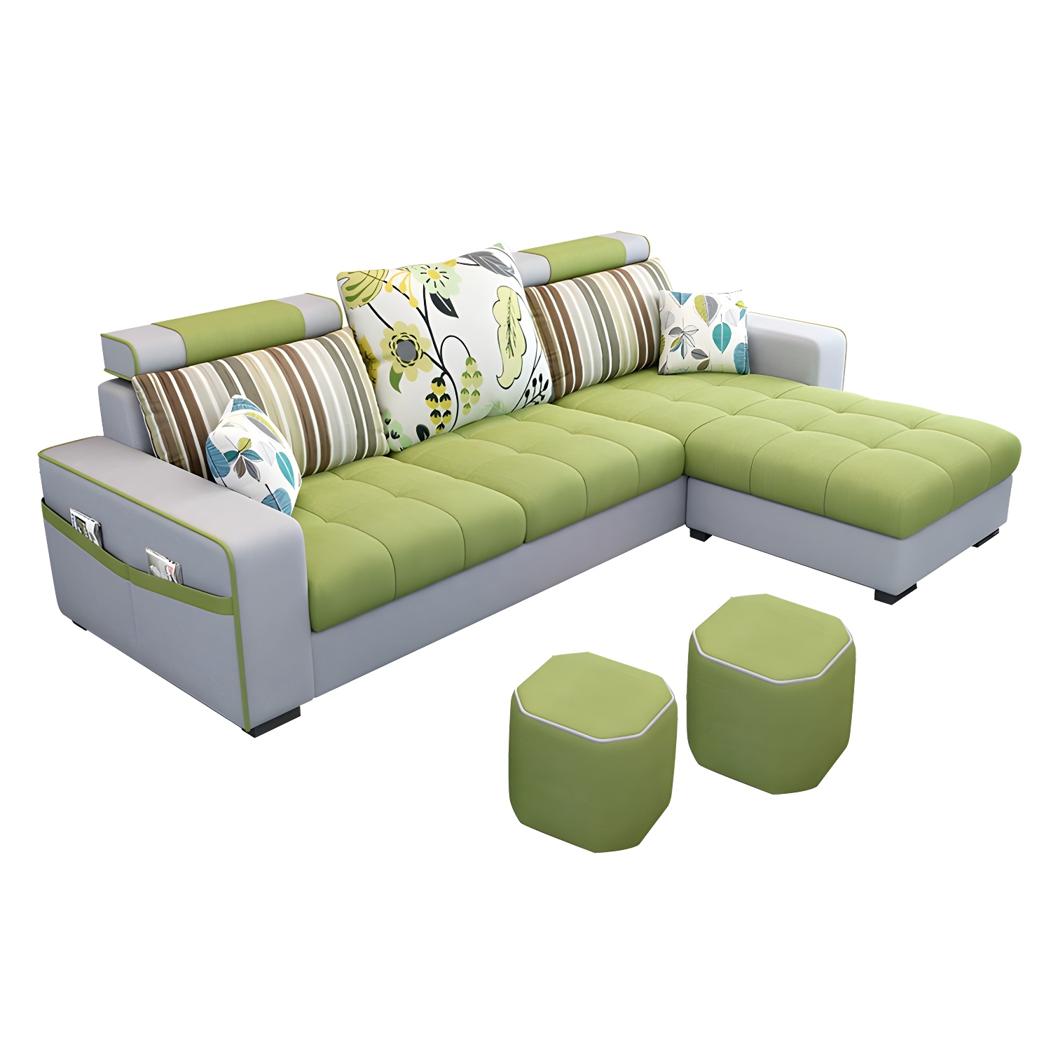 Modern Sectional Sofa with Ottoman | Ormau - image 6