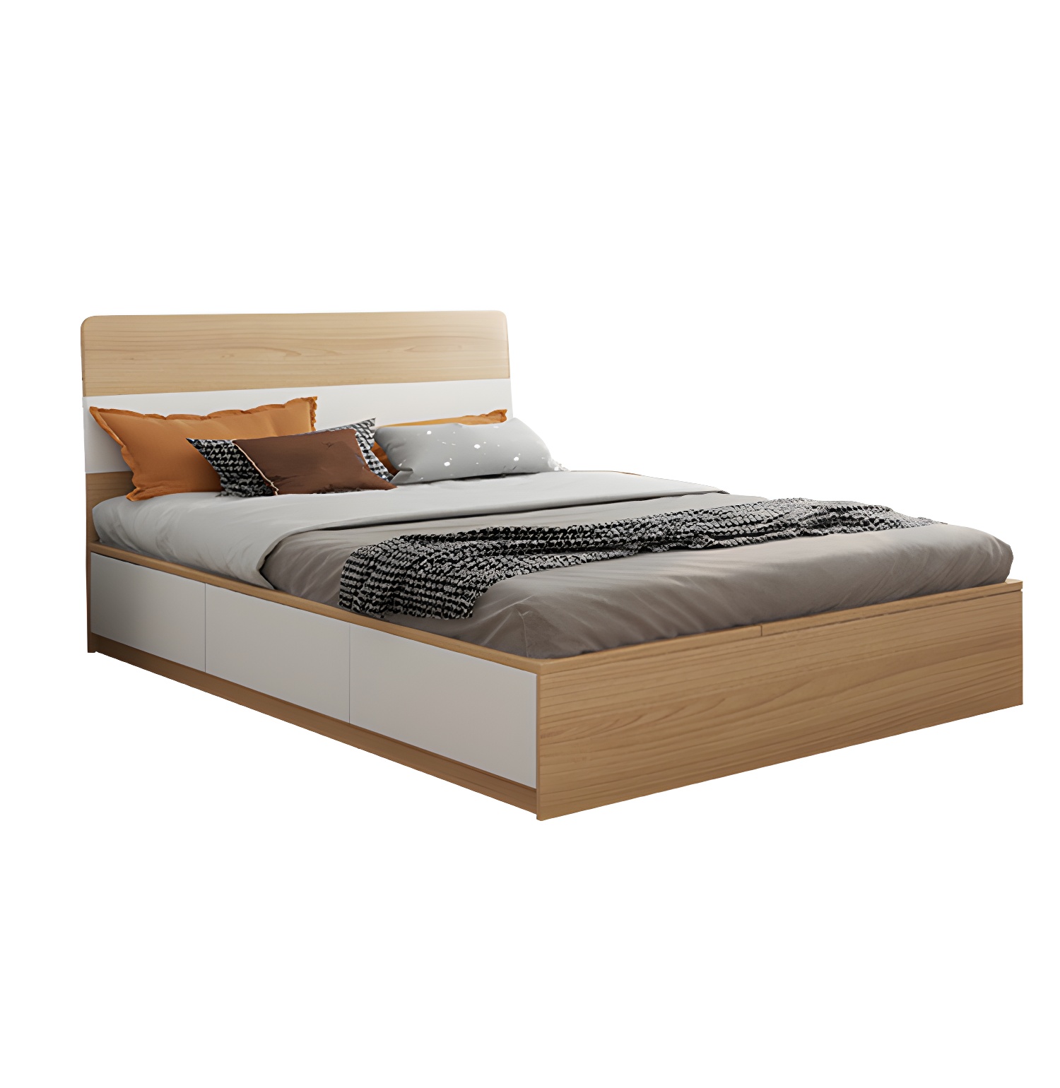 Natural Wood Storage Bed | Ormau - image 11