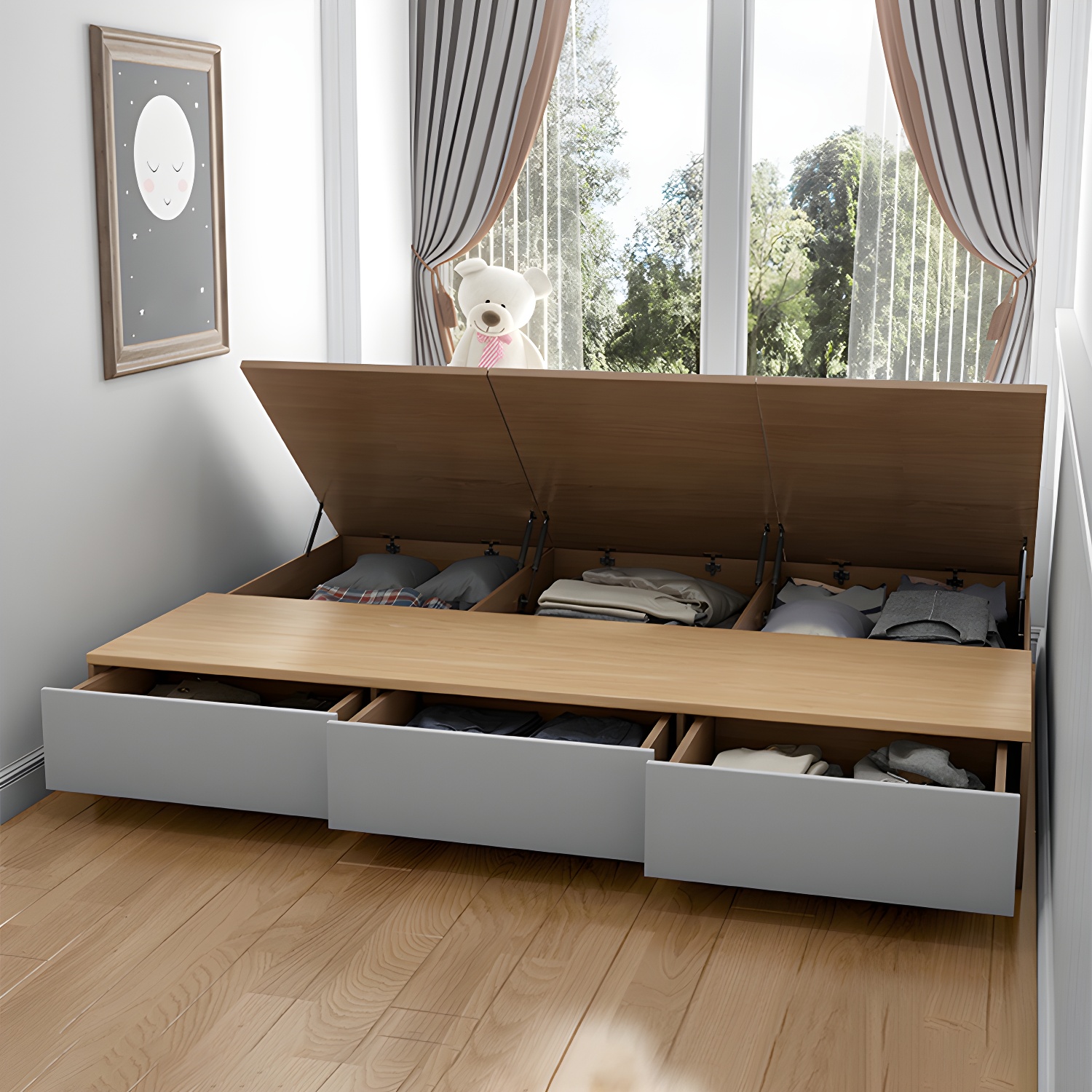 Wood Platform Bed Frame | Ormau - image 11