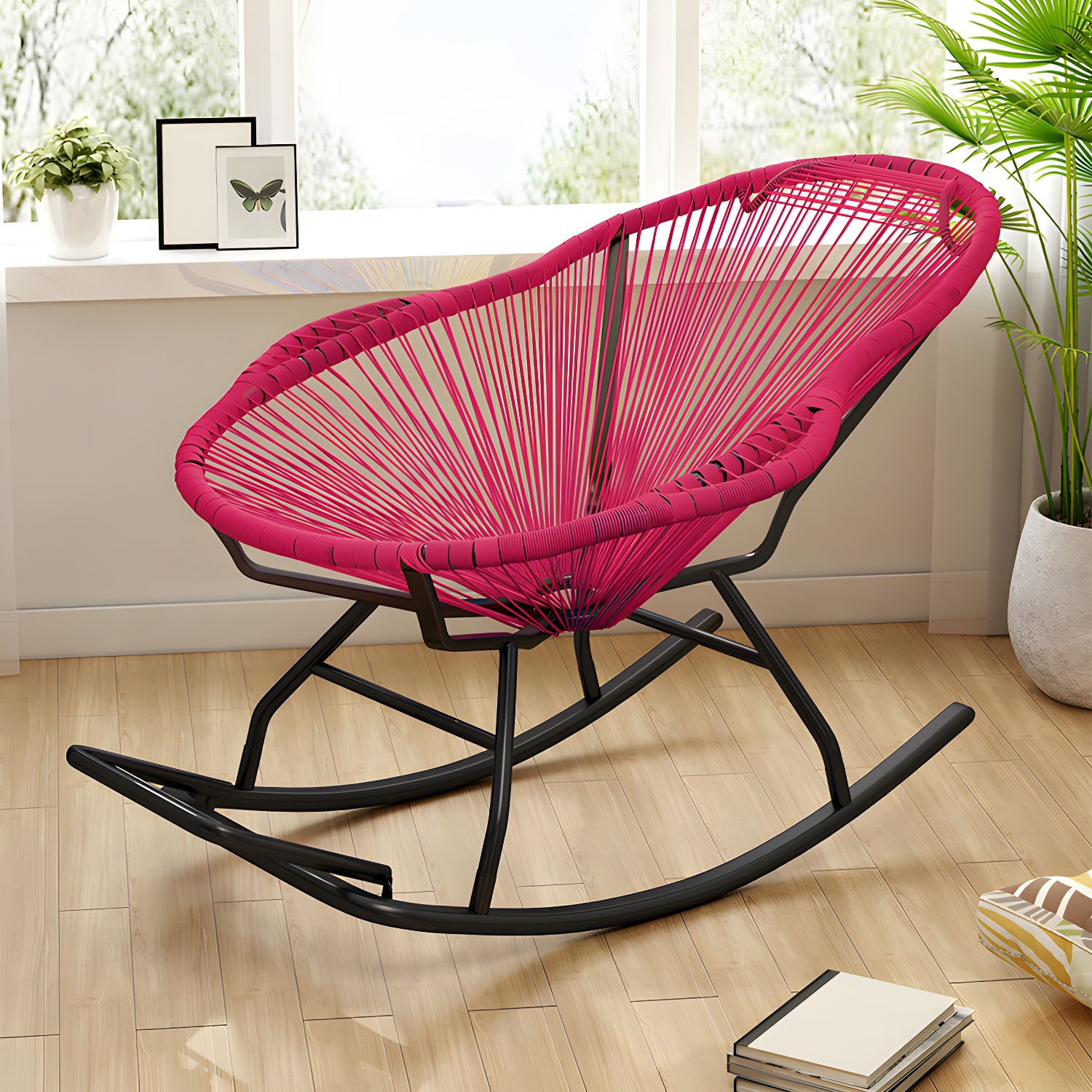 Wicker Rocking Accent Chair | Ormau - image 4