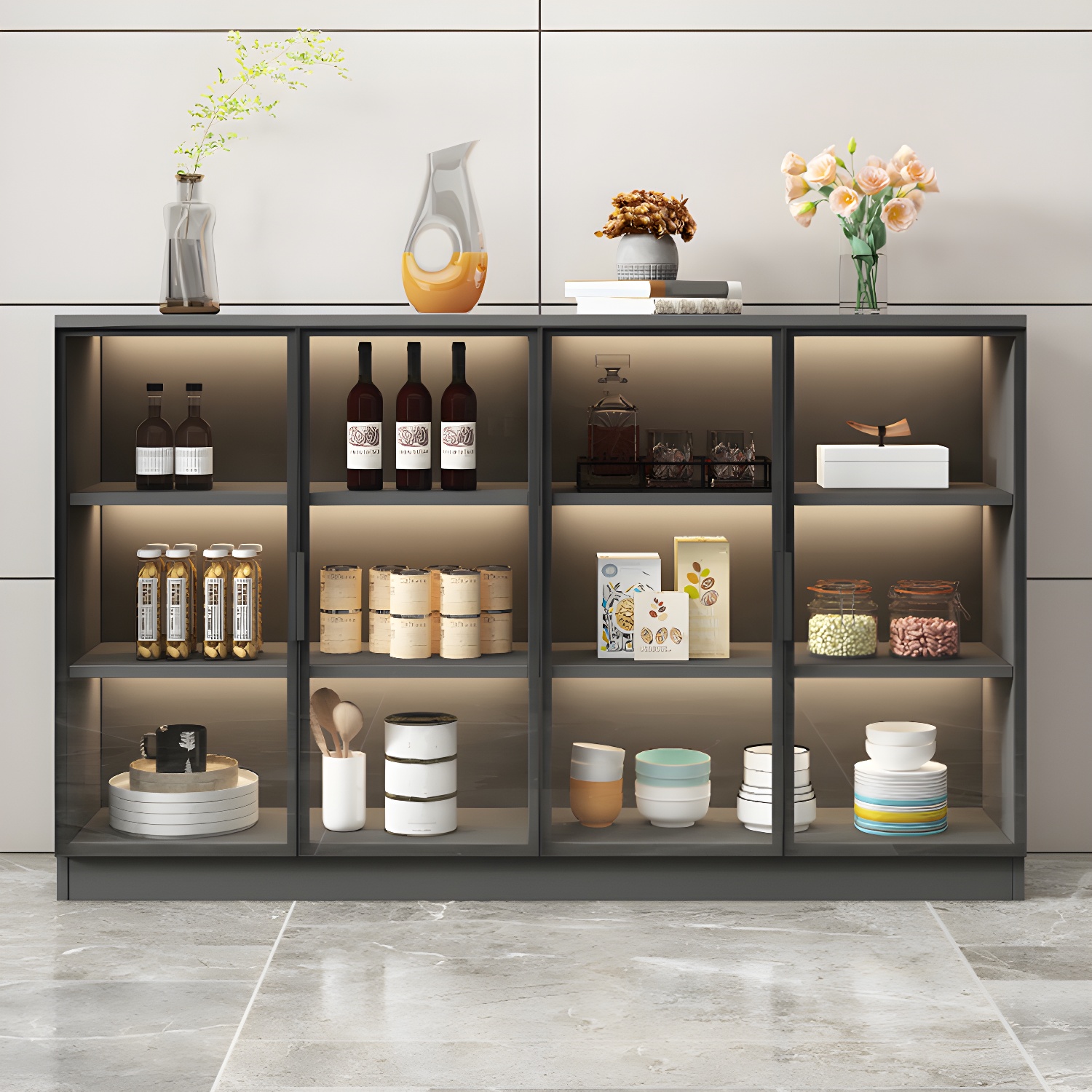 Modern Glass Door Sideboard | Ormau - image 3