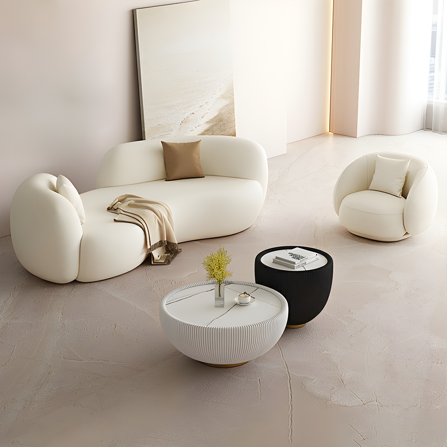 Scandinavian White Sofa | Ormau - image 3