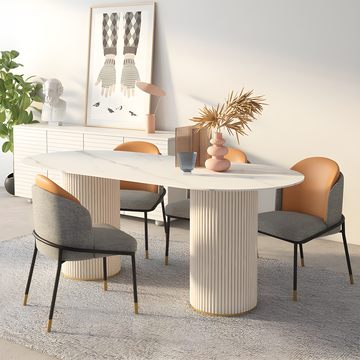 Simplicity Oval Dining Table | Ormau - image 3