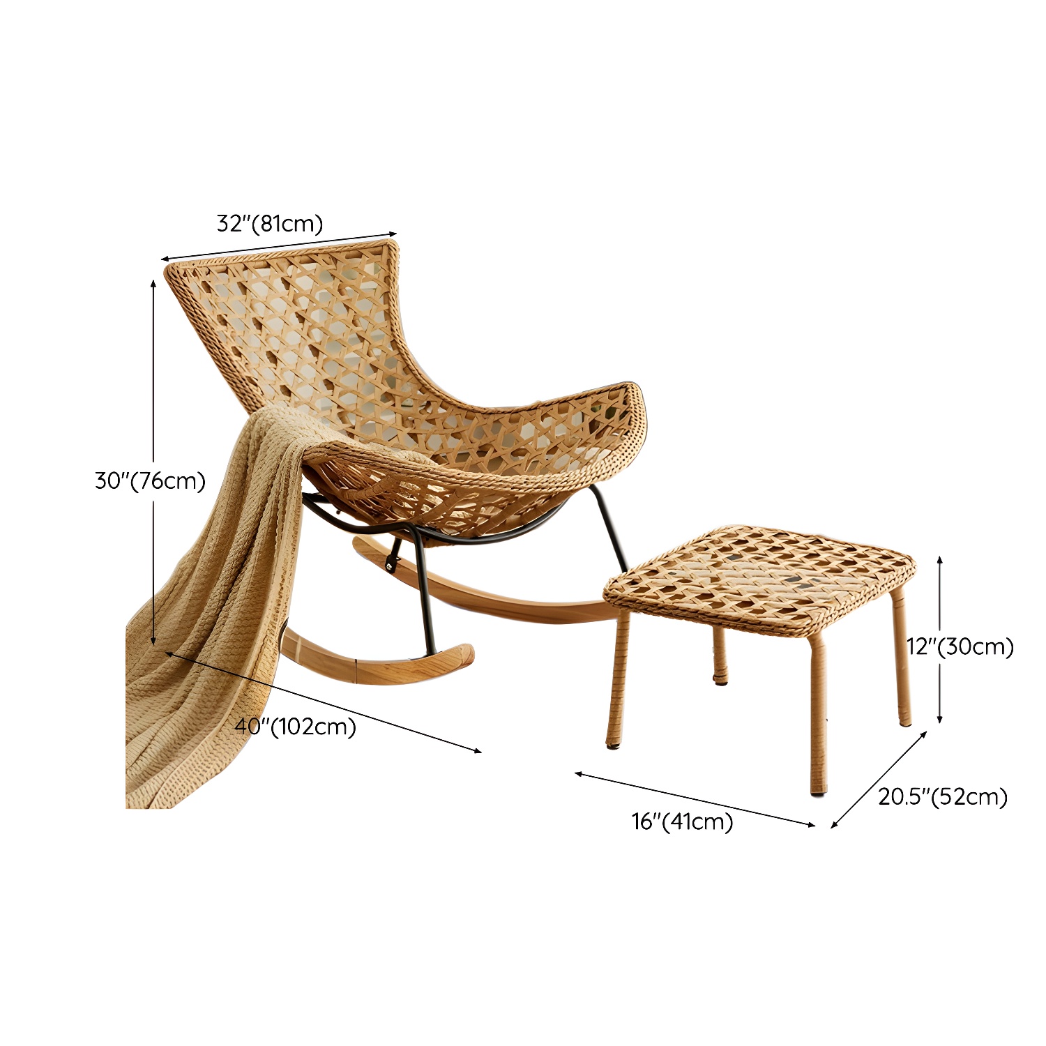 Rattan Rocker | Ormau - image 29