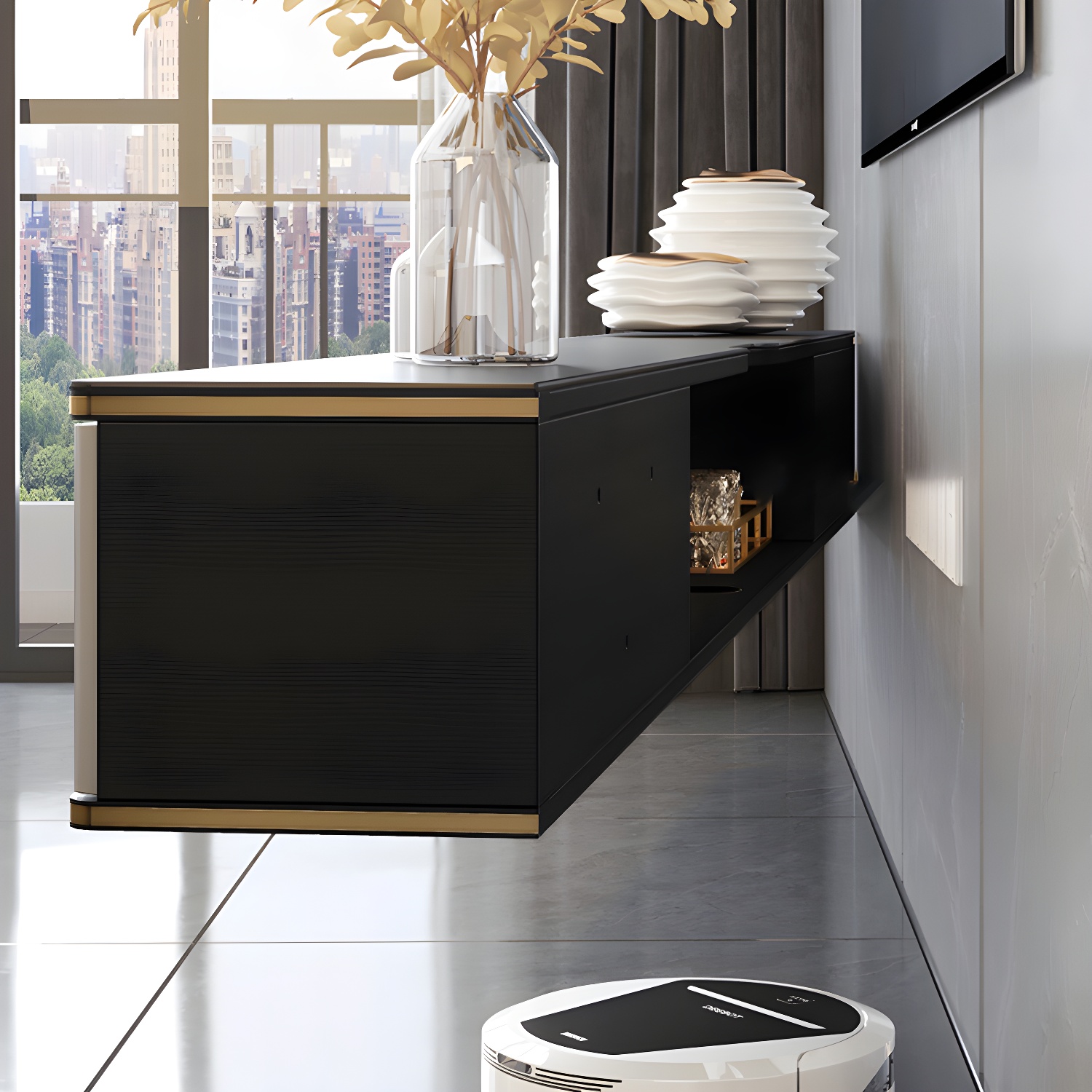 Glam Floating Media Stand | Ormau - image 7