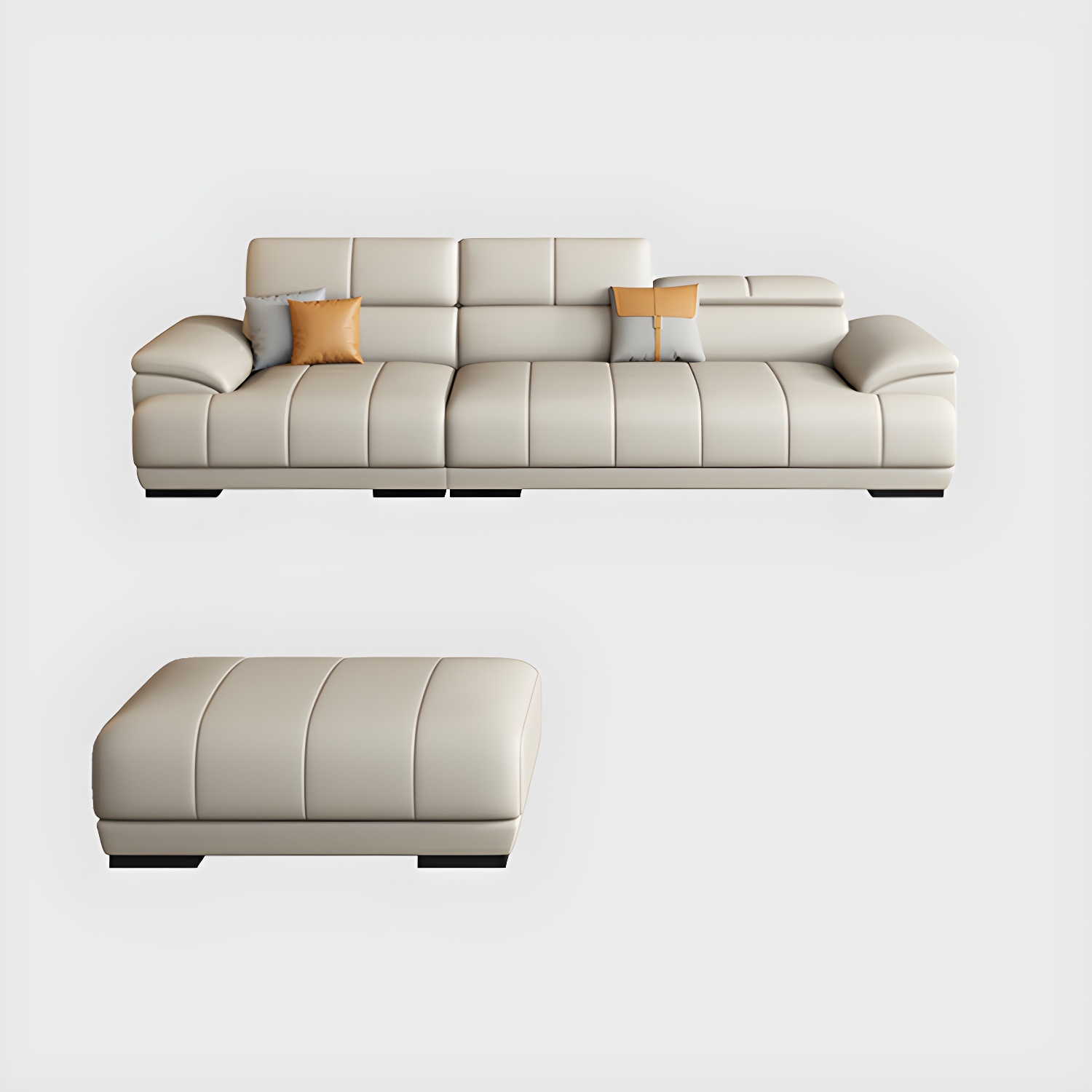 Elegant Leather Sectional | Ormau - image 23