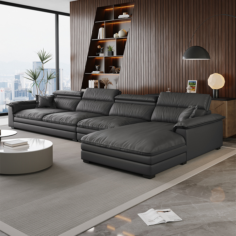 L-Shape Leather Sectional | Ormau - image 5