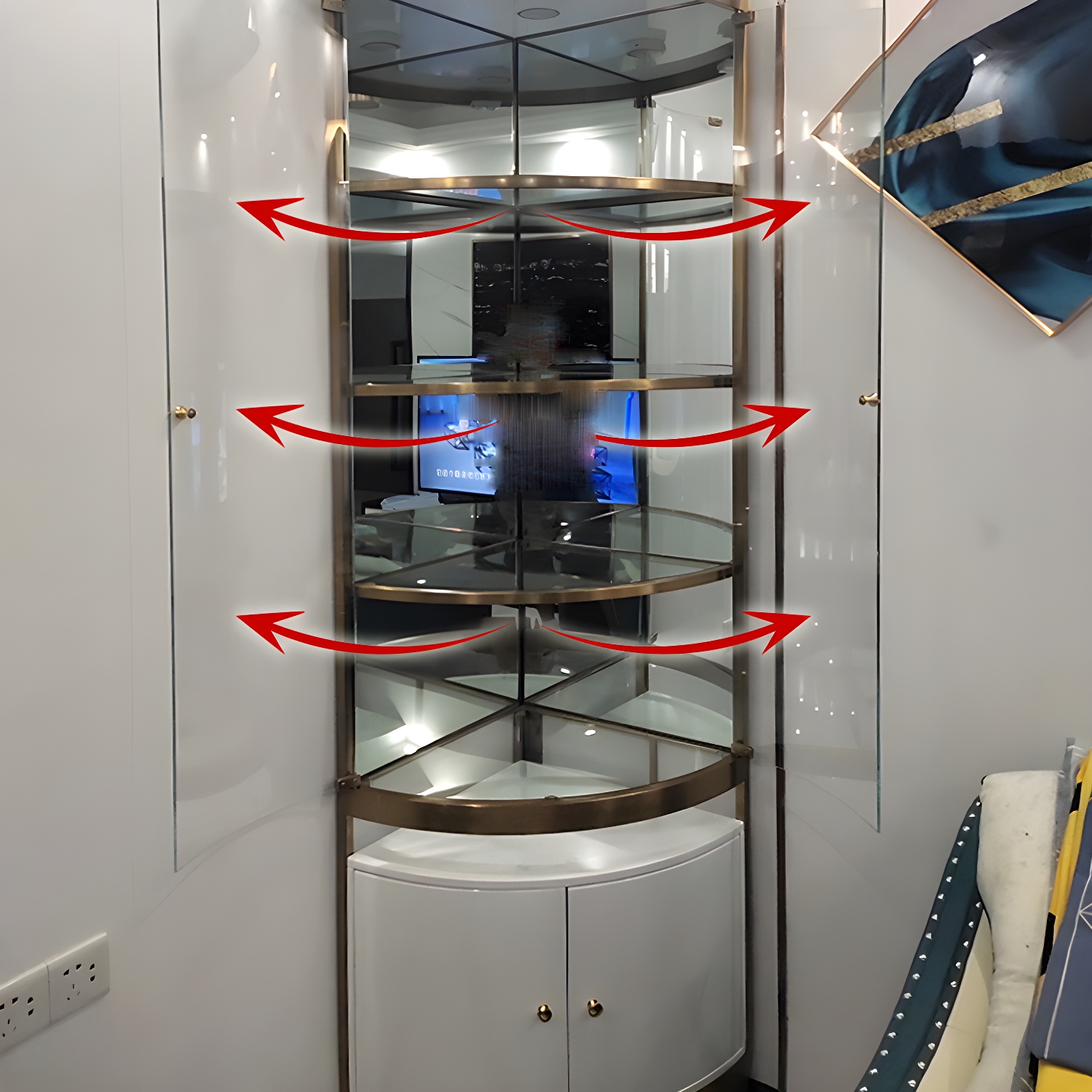 Glam Corner Cabinet | Ormau - image 13