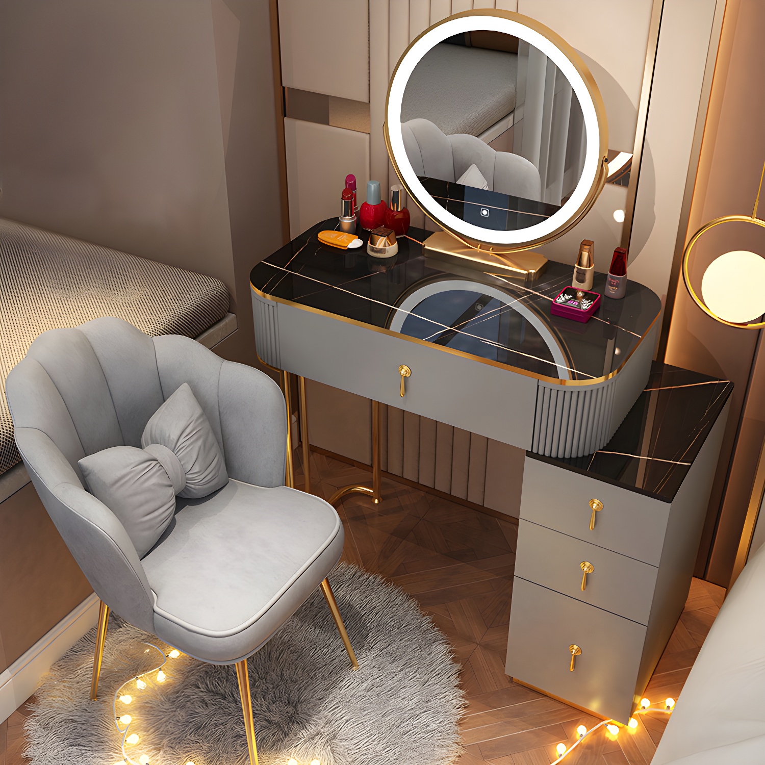Makeup Vanity with Lighted Mirror | Ormau - image 25