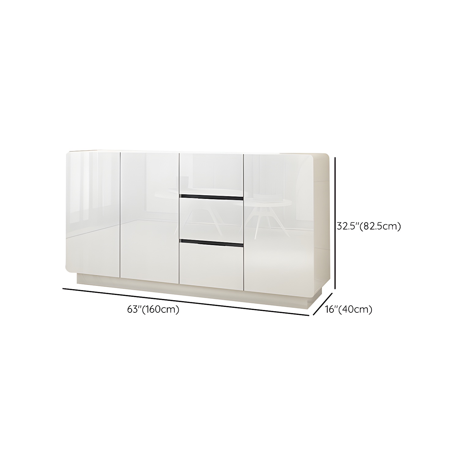 White Wood Sideboard | Ormau - image 12