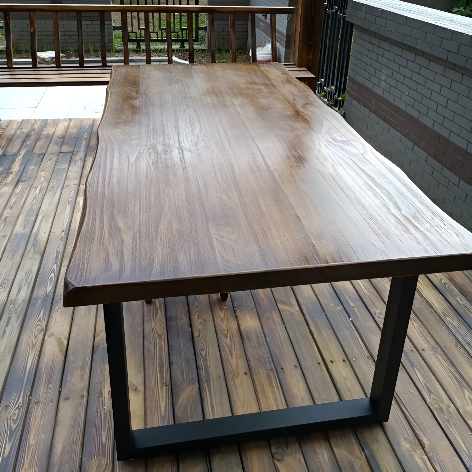 Industrial Pedestal Dining Table | Ormau - image 10
