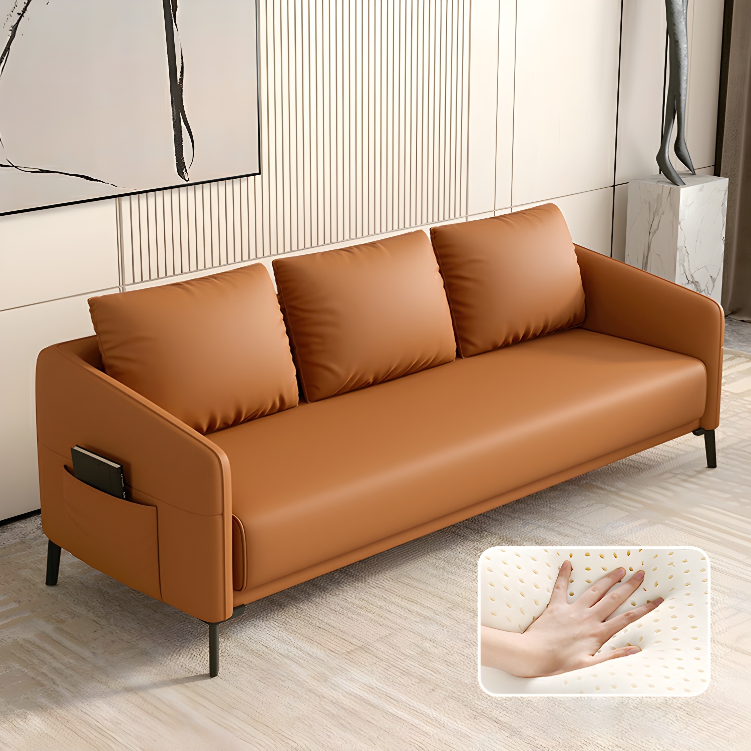 Modern Wood Frame Sofa | Ormau - image 14