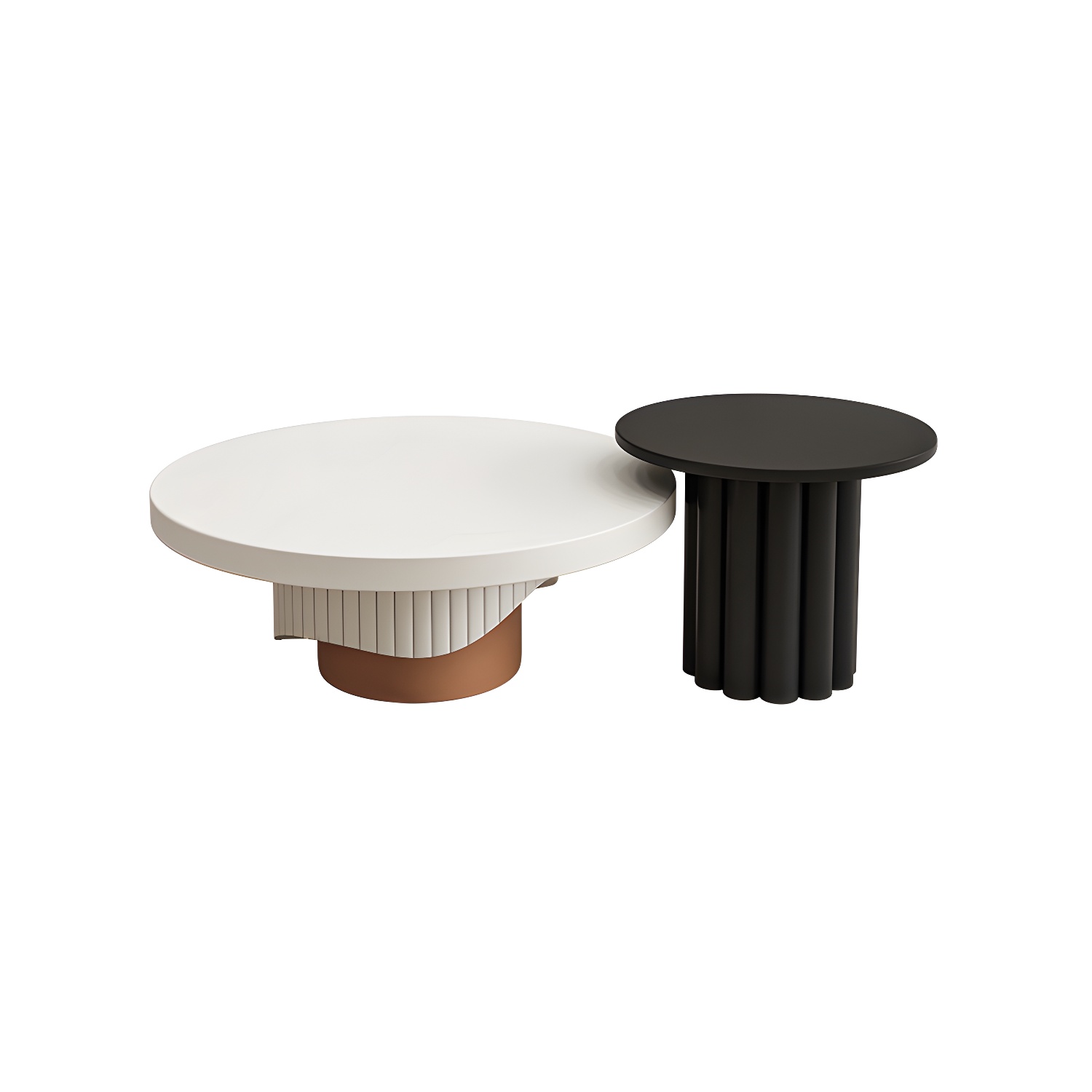 Pedestal Coffee Table Set | Ormau - image 8