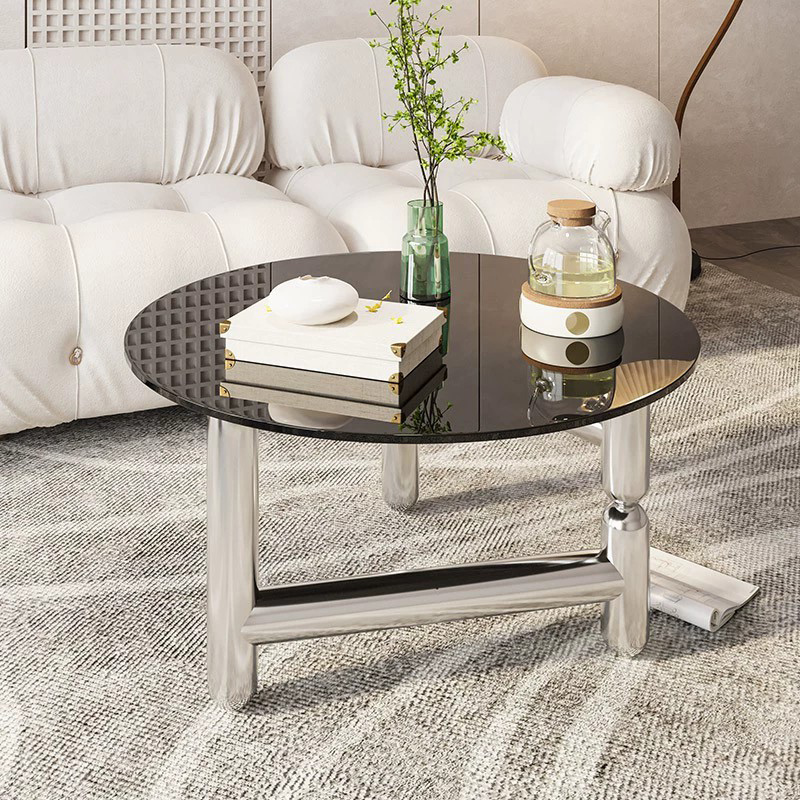 Sleek Glass & Steel Coffee Table | Ormau - image 1