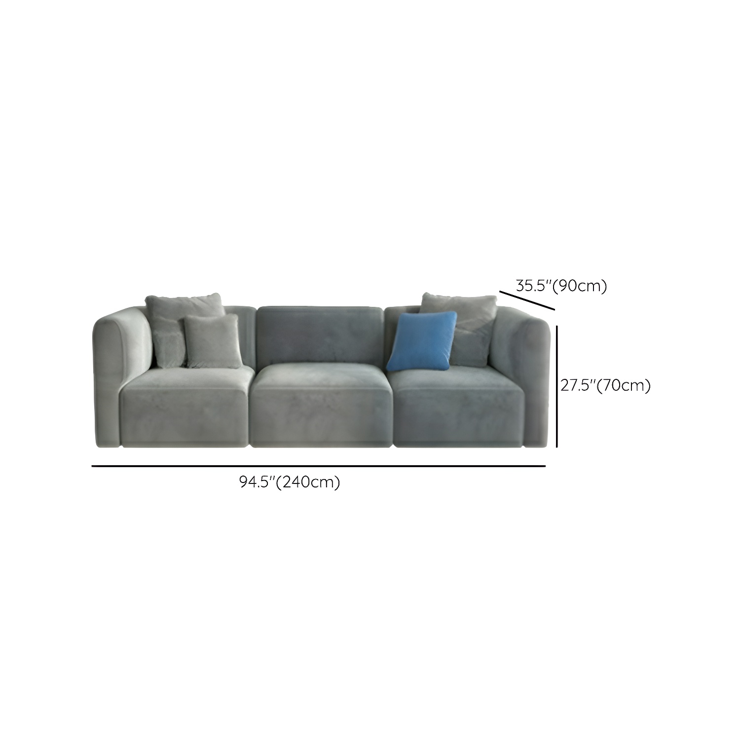 Flannel Sectional Sofa | Ormau - image 17