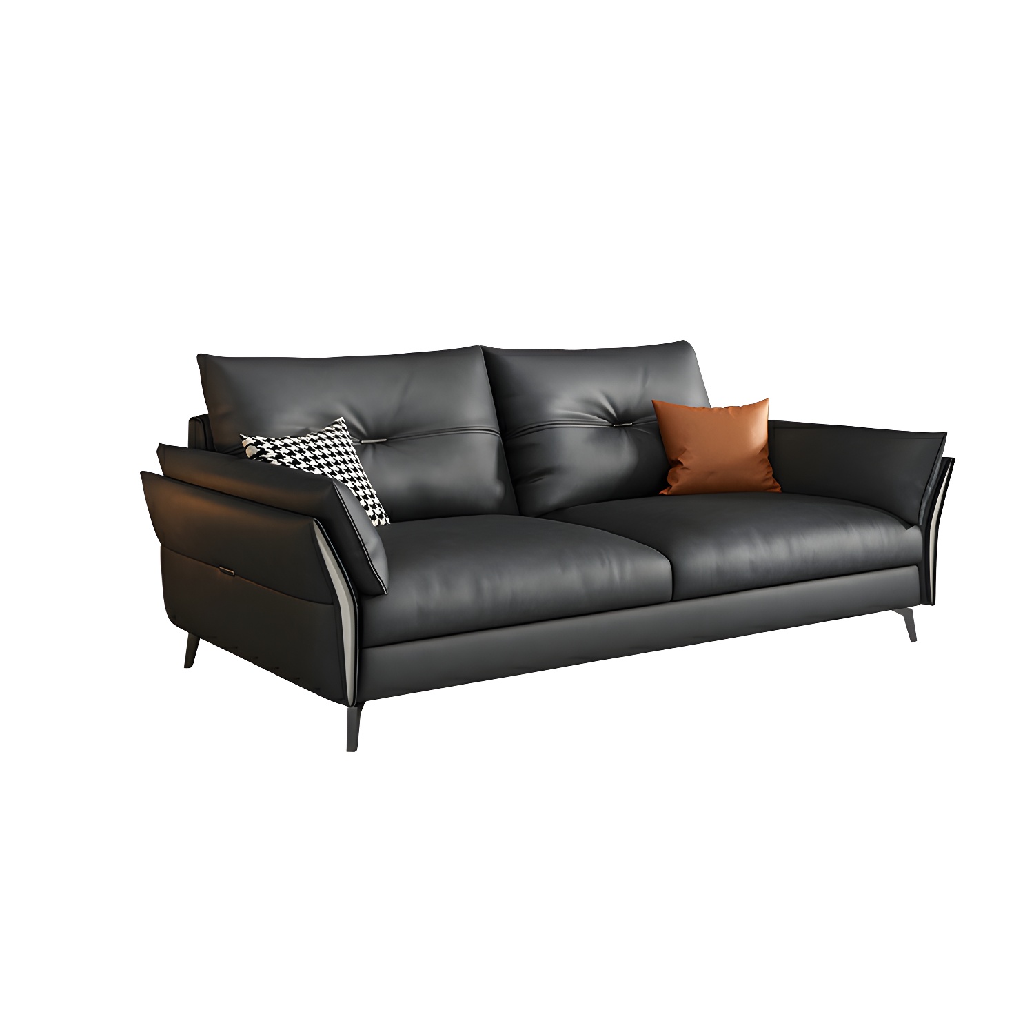 Tufted Gray Sectional | Ormau - image 21