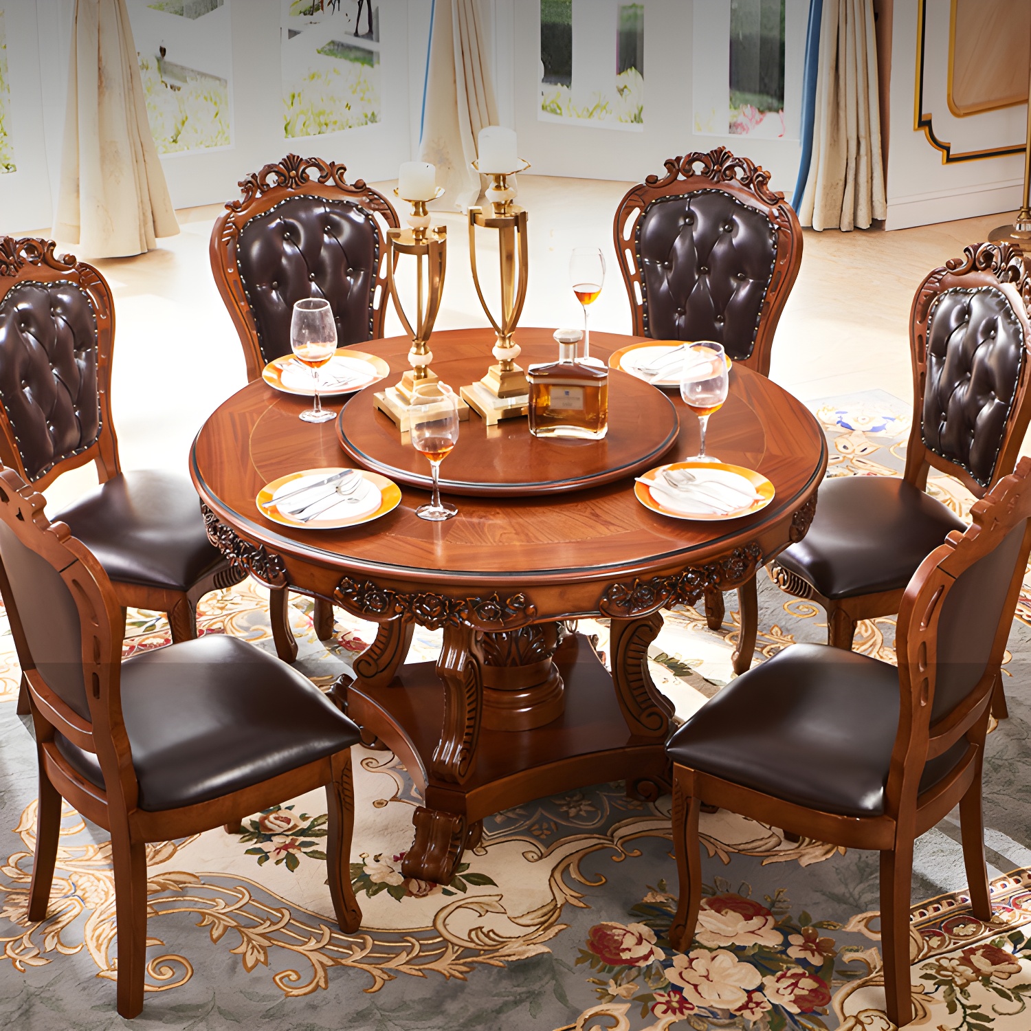 Victorian Round Dining Table | Ormau - image 10