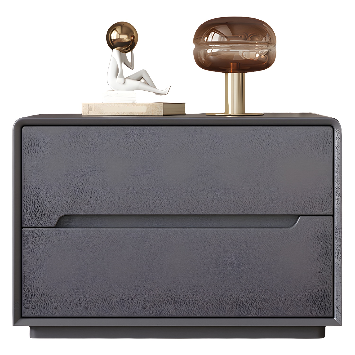Modern Faux Leather Nightstand | Ormau - image 7