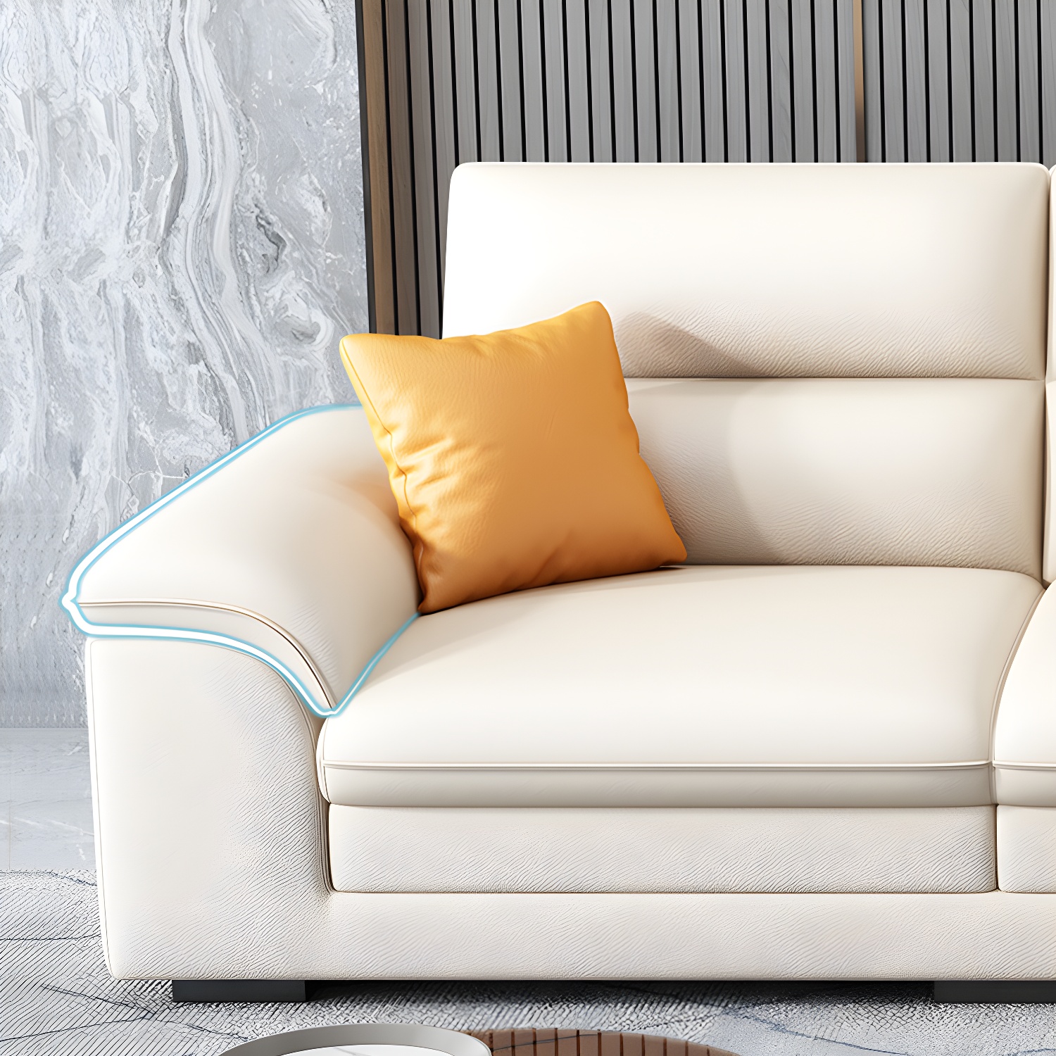 Genuine Leather Sectional | Ormau - image 6