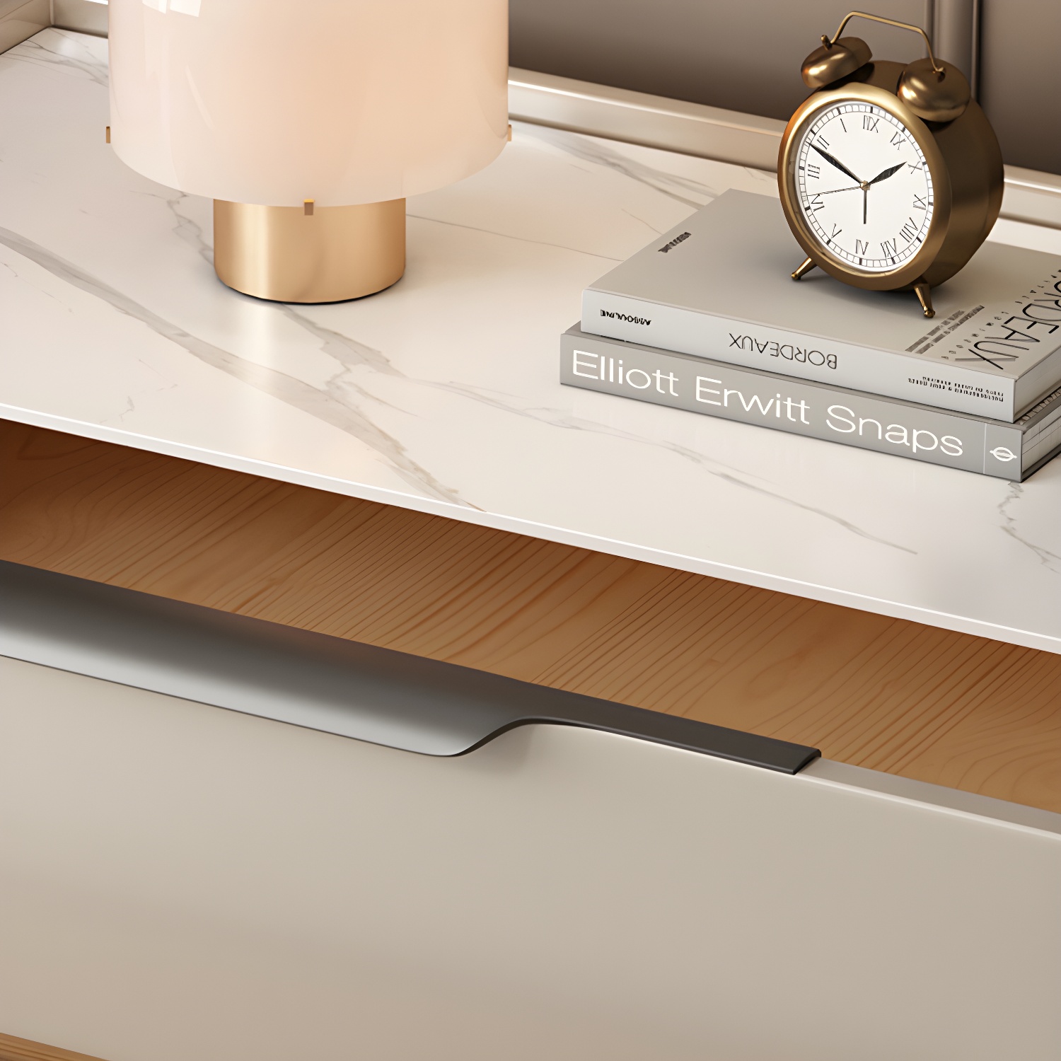 Modern Nightstand with Stone Top | Ormau - image 12