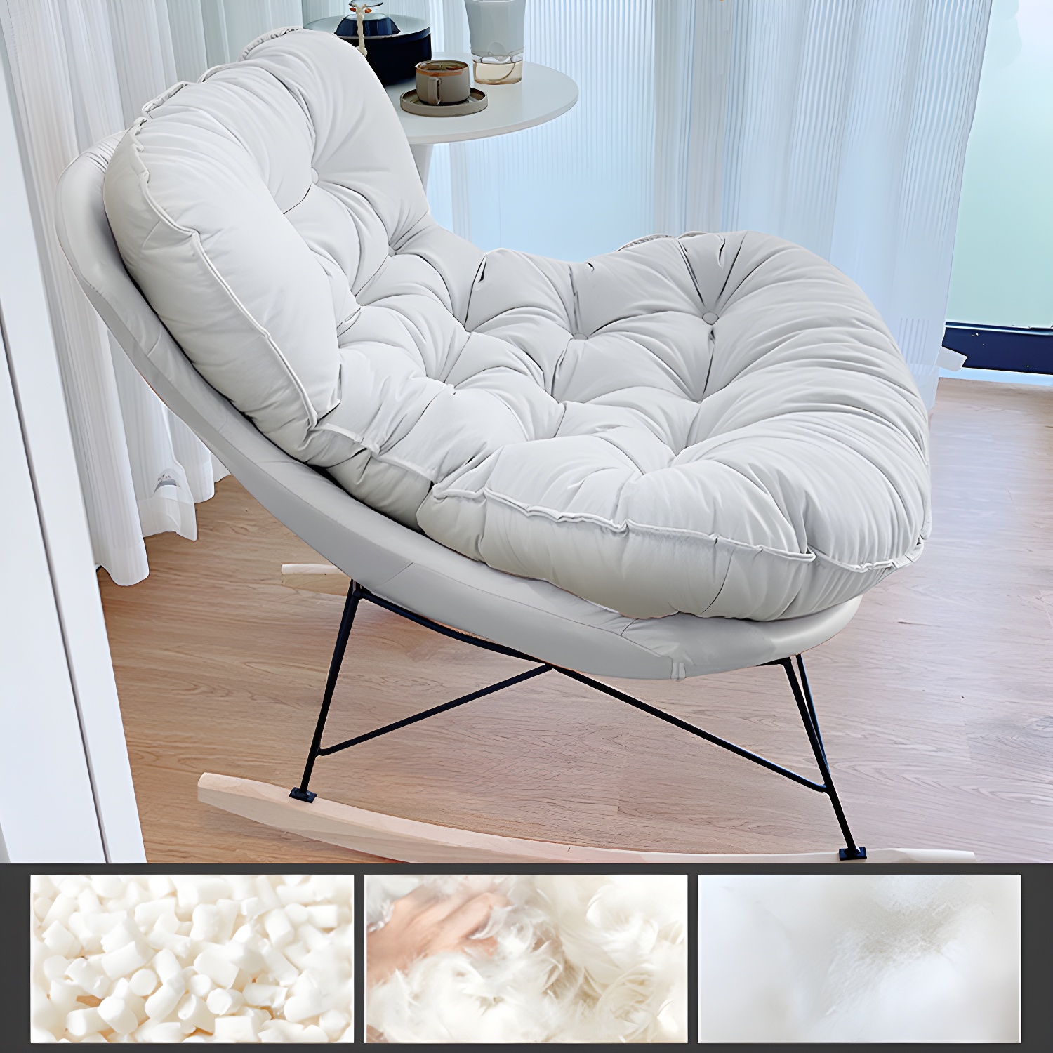 Tufted Rocking Chair | Ormau - image 4
