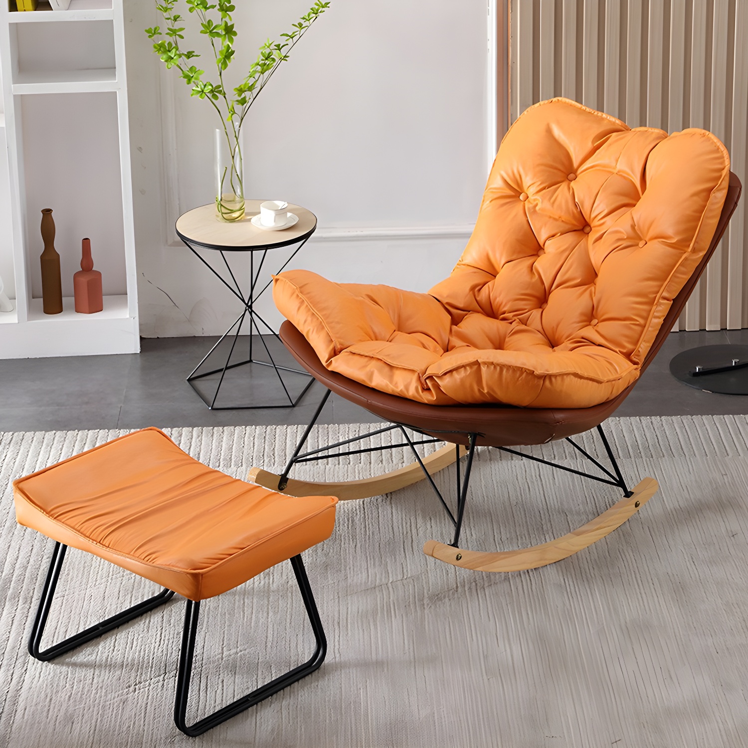 Upholstered Rocking Chair | Ormau - image 9