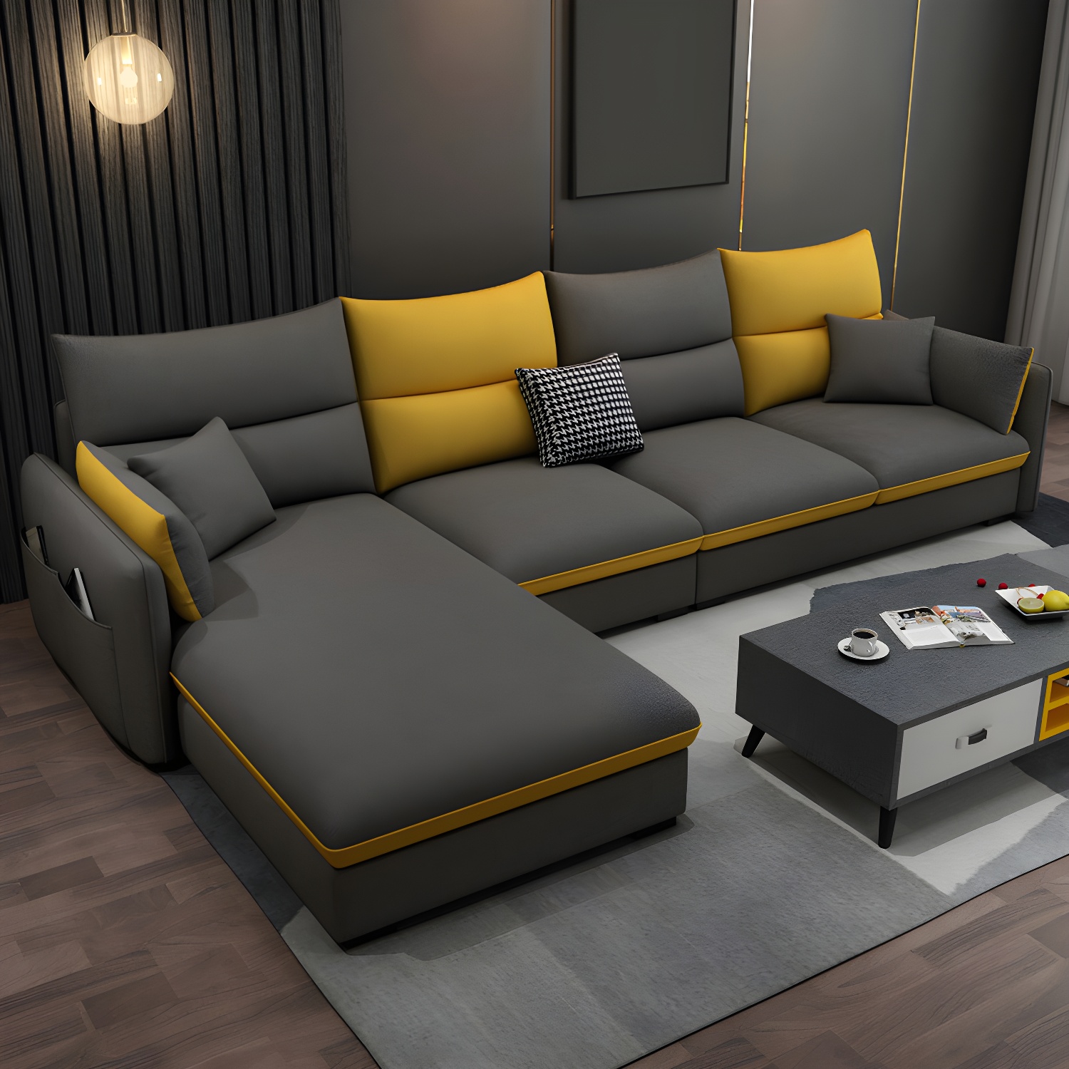Modern Gray Sectional Sofa | Ormau - image 26