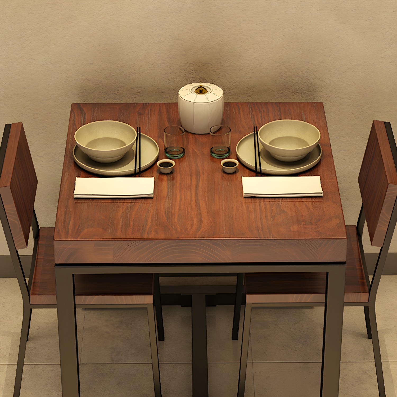 Industrial Square Dining Table | Ormau - image 7