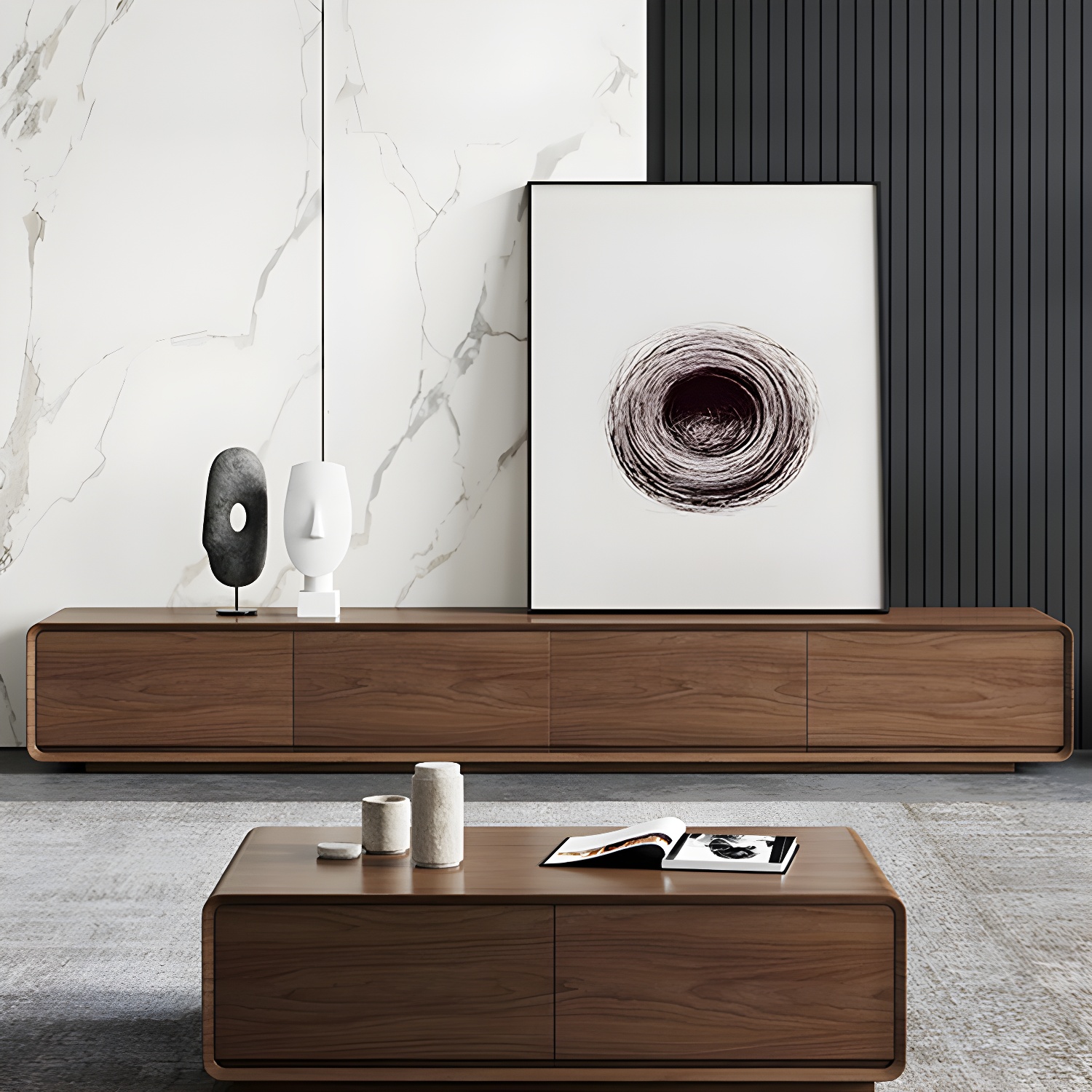 Nordic Walnut TV Stand | Ormau - image 2