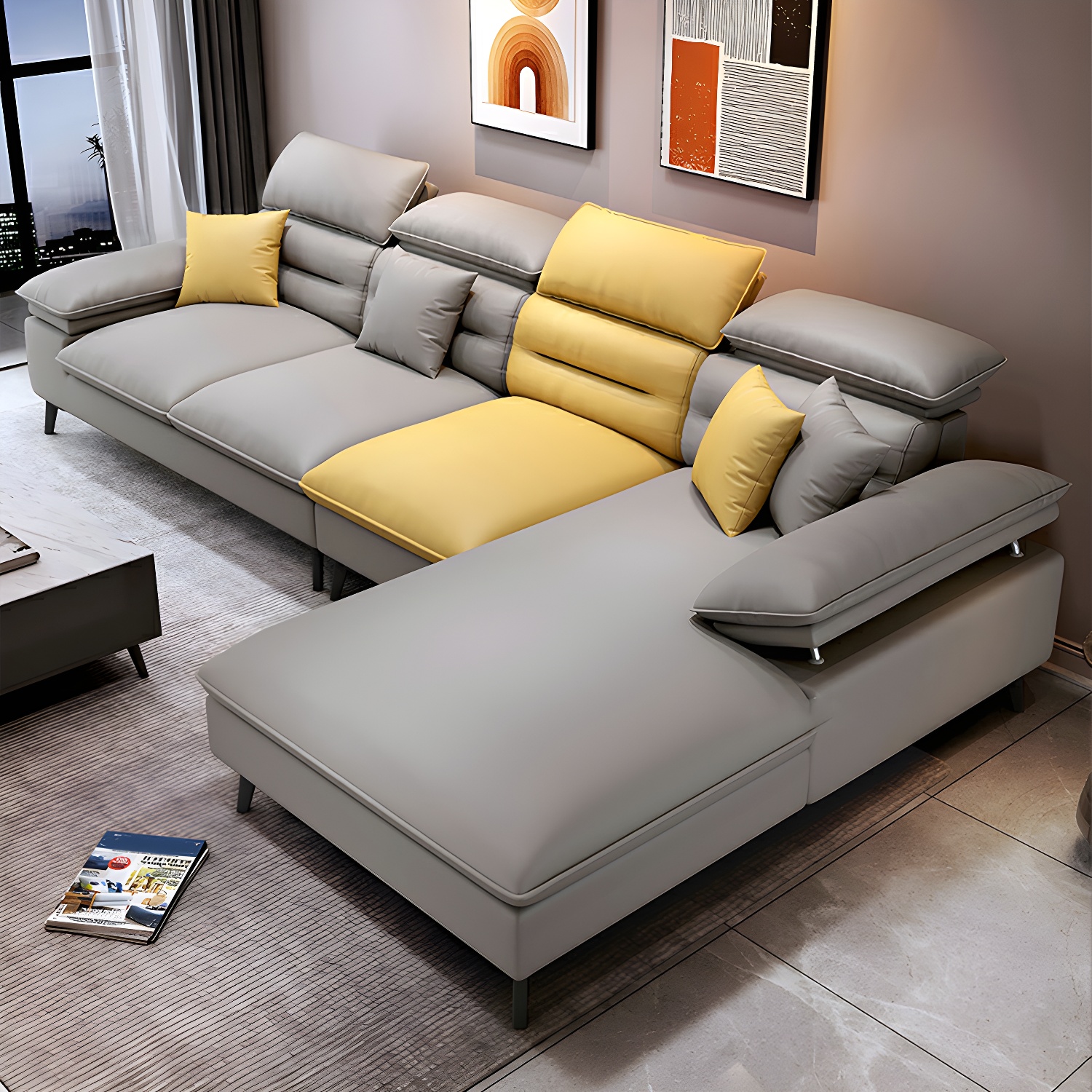 Modern L-Shape Sofa | Ormau - image 10