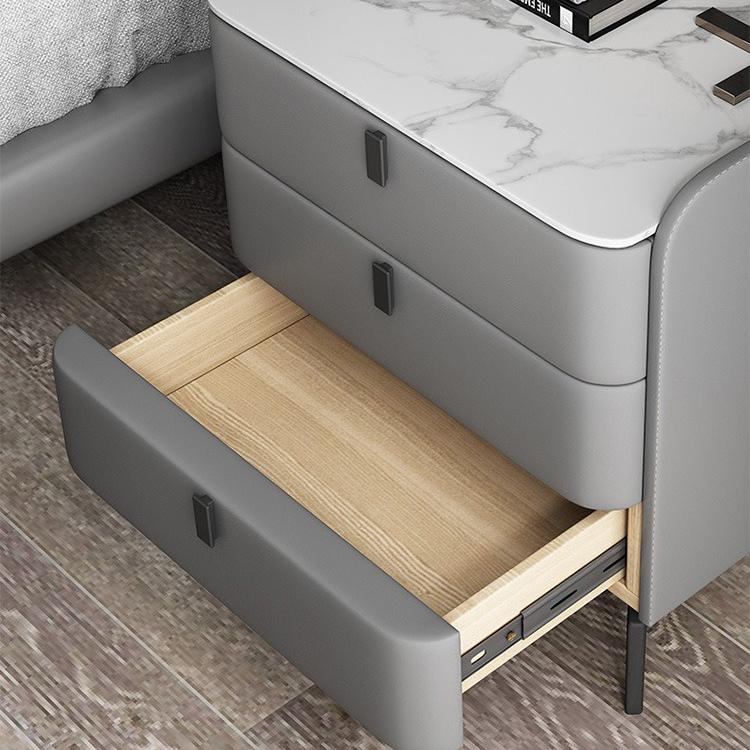 Modern Stone-Top Nightstand | Ormau - image 17