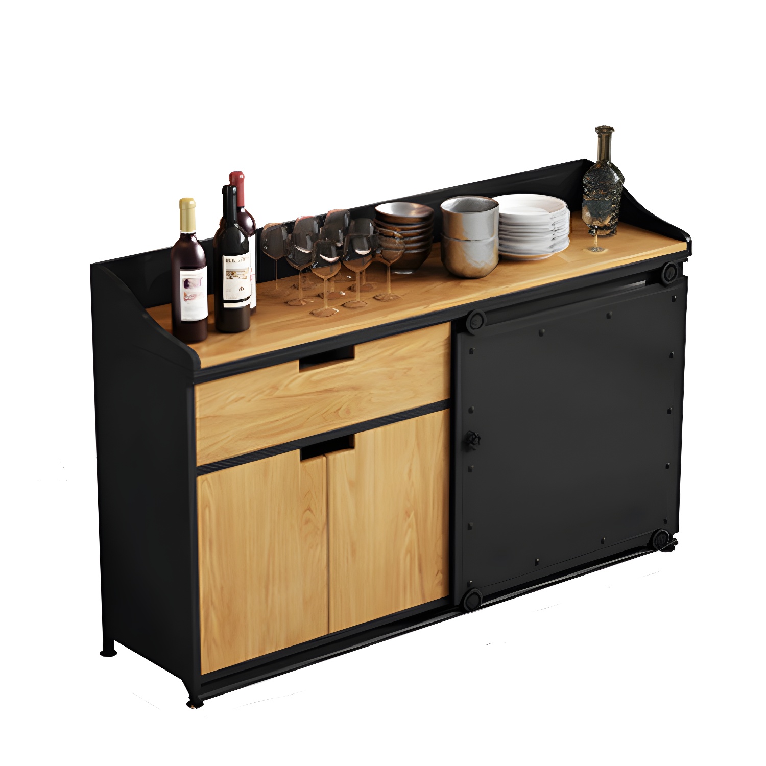 Metal & Wood Sideboard | Ormau - image 1