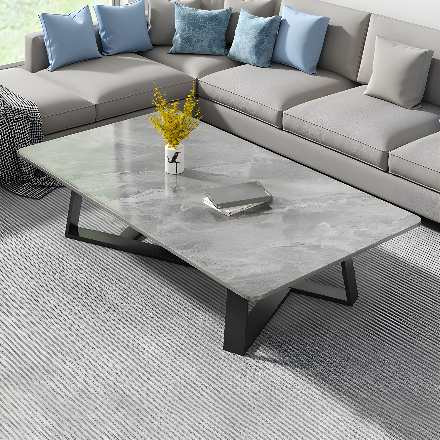 Stone & Steel Coffee Table | Ormau - image 15