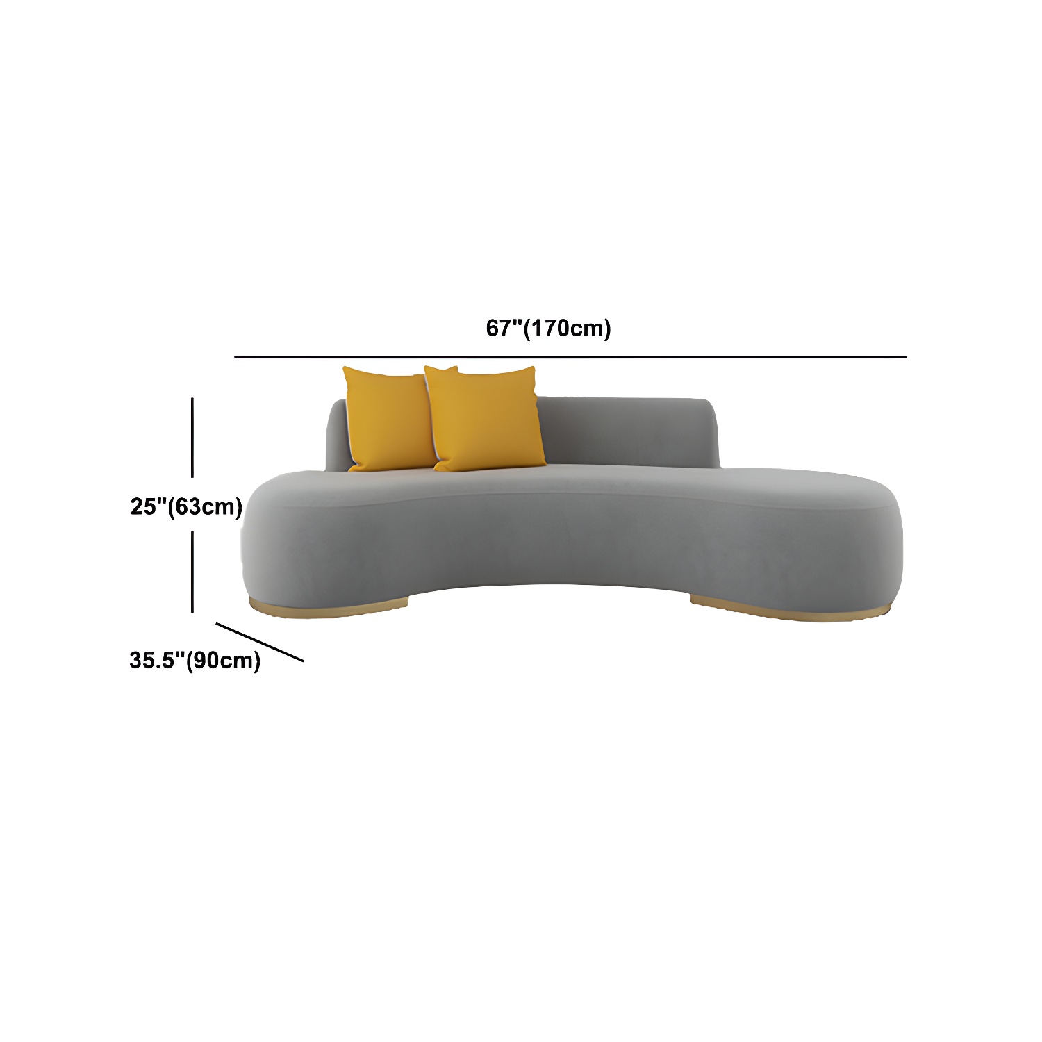 Curved Modern Sofa | Ormau - image 18