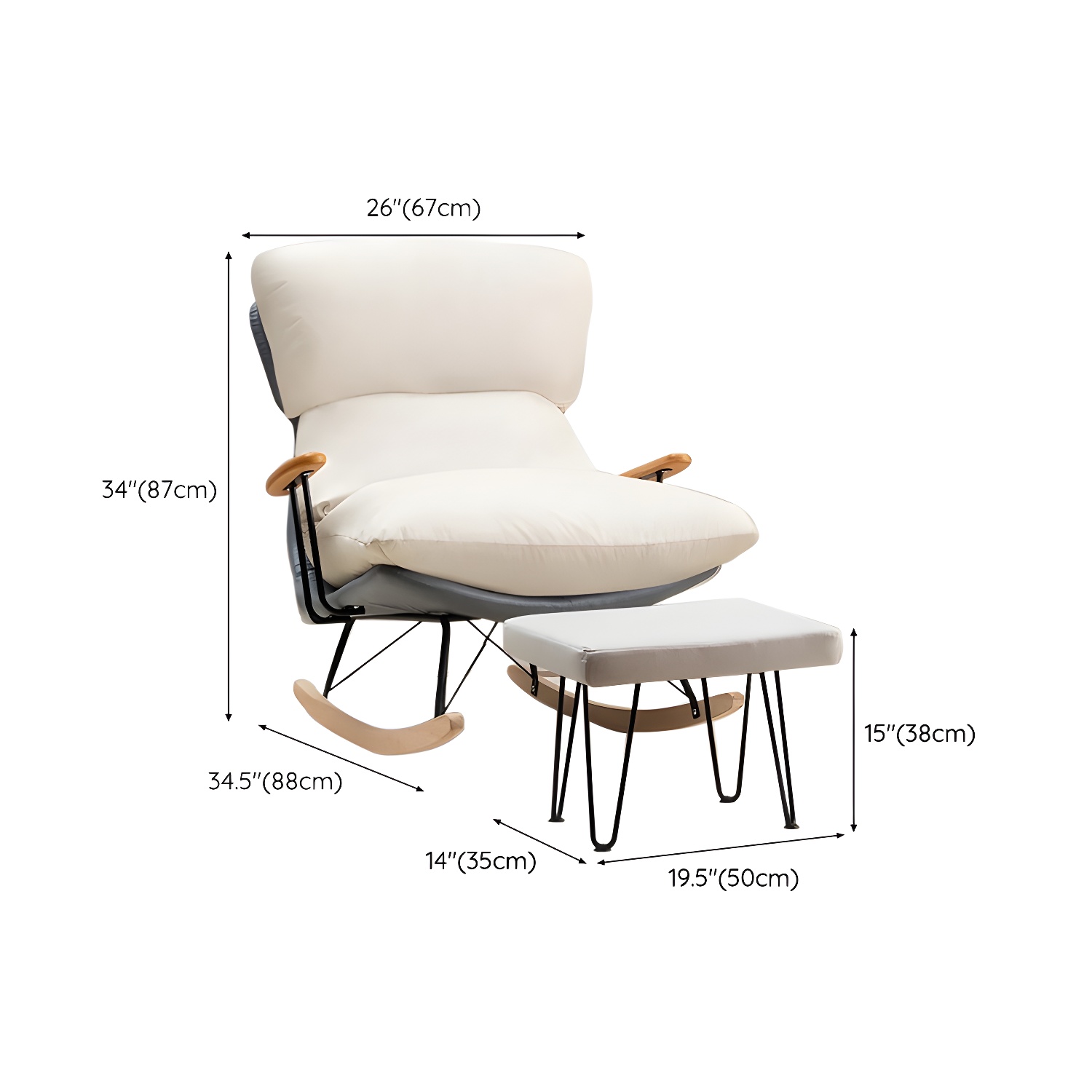 Upholstered Rocking Chair | Ormau - image 18