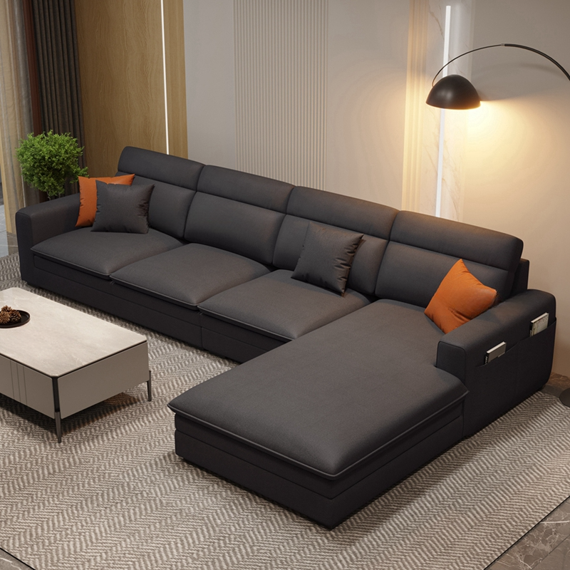 Natural Wood Sectional Sofa | Ormau - image 11