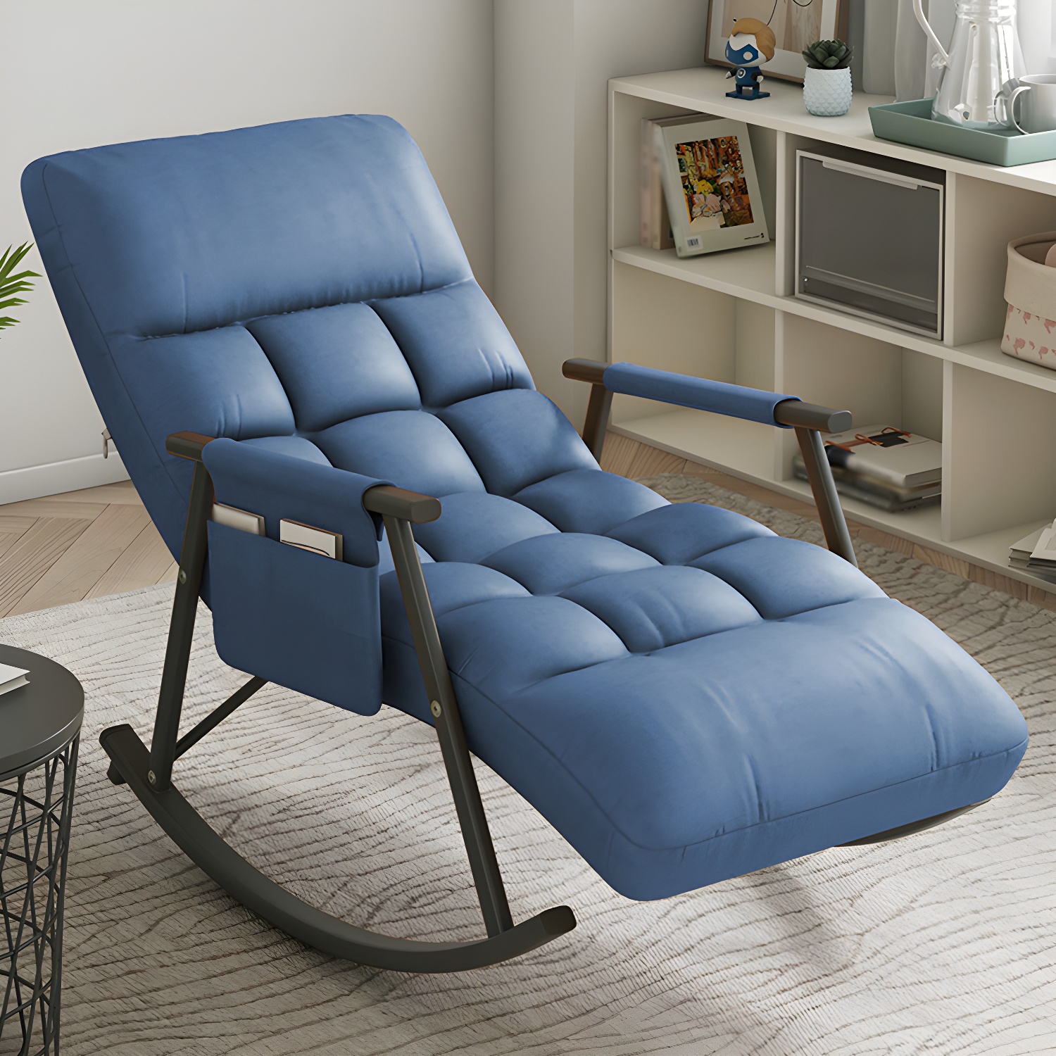 Faux Leather Rocking Chair | Ormau - image 2