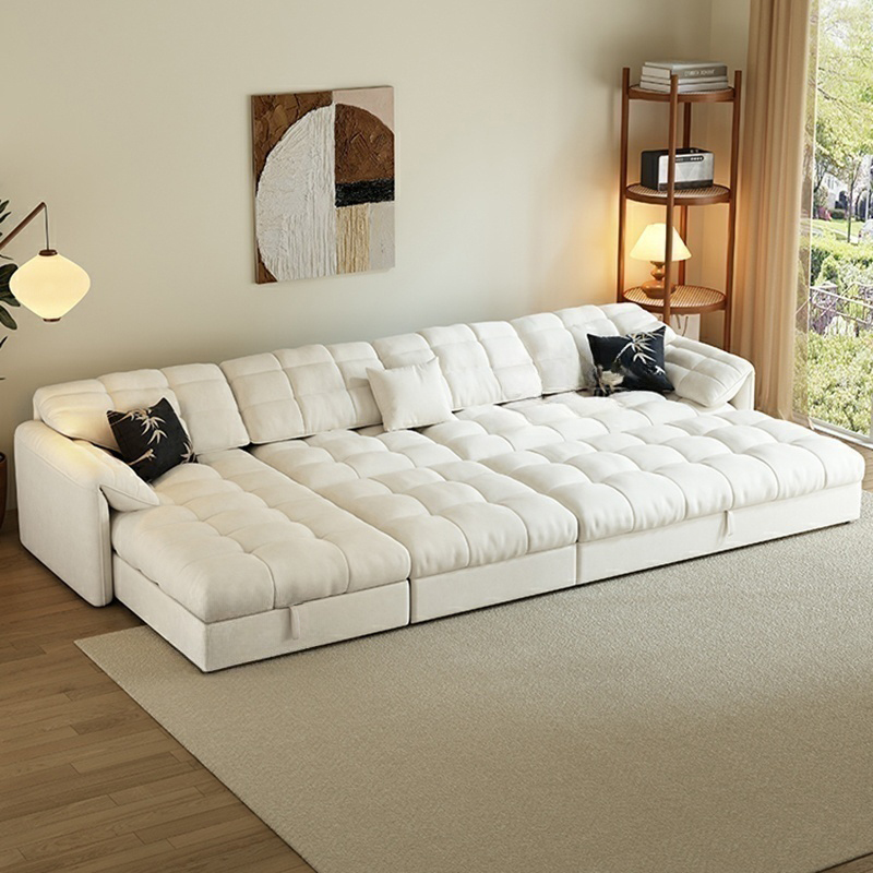 Tufted Velvet Sectional Sofa | Ormau - image 9