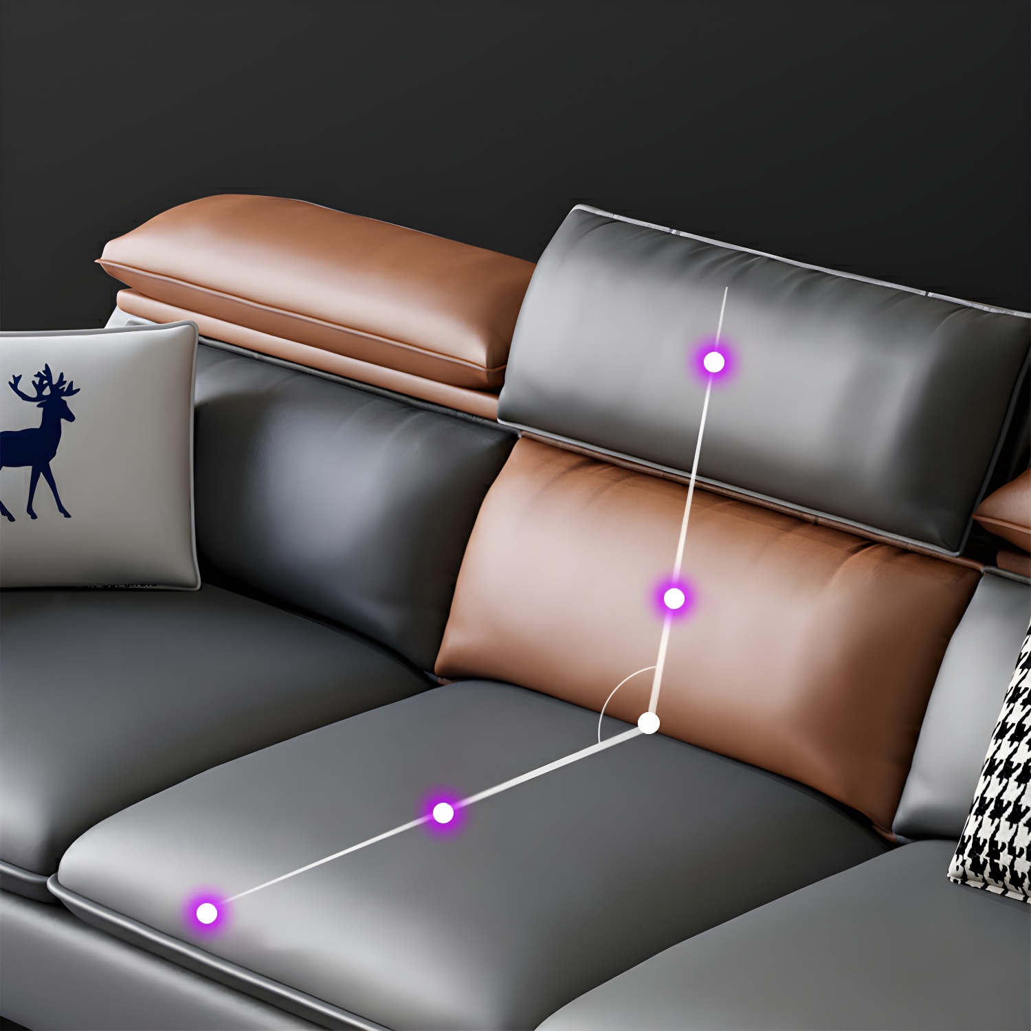 Modern L-Shape Sectional Sofa | Ormau - image 21