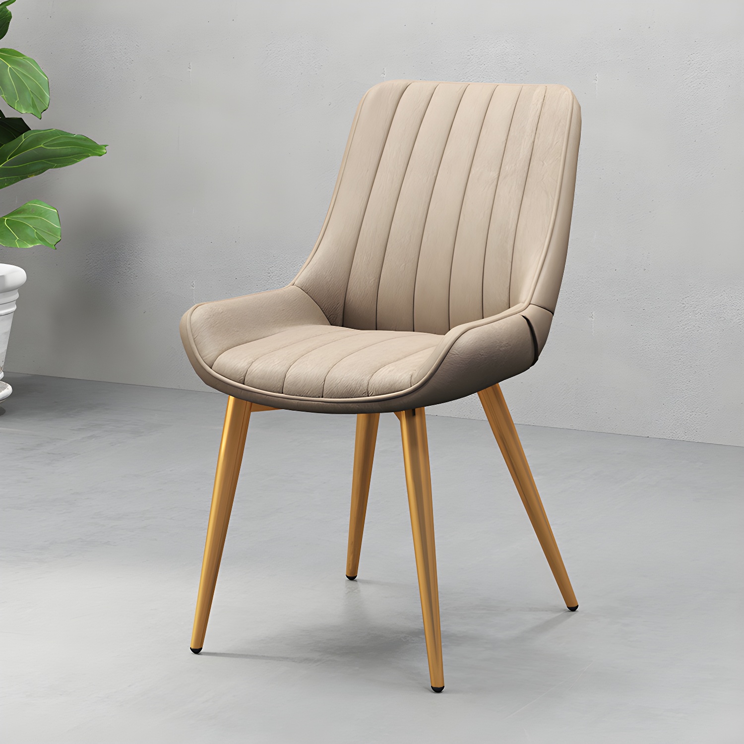 Faux Leather Dining Side Chair | Ormau - image 47