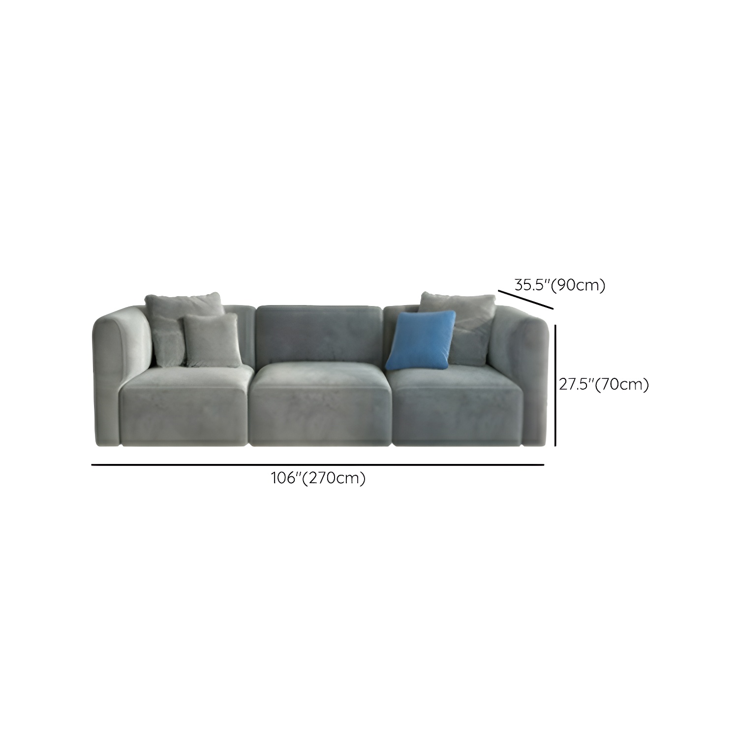Flannel Sectional Sofa | Ormau - image 18
