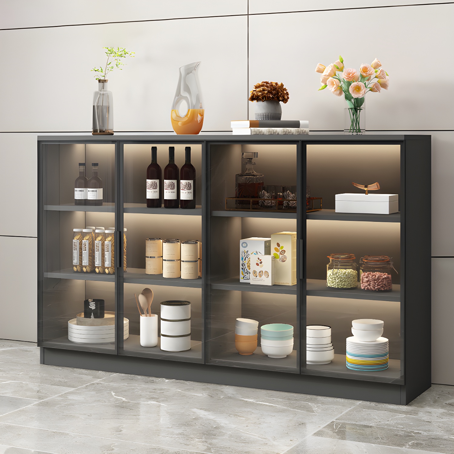 Modern Glass Door Sideboard | Ormau - image 18