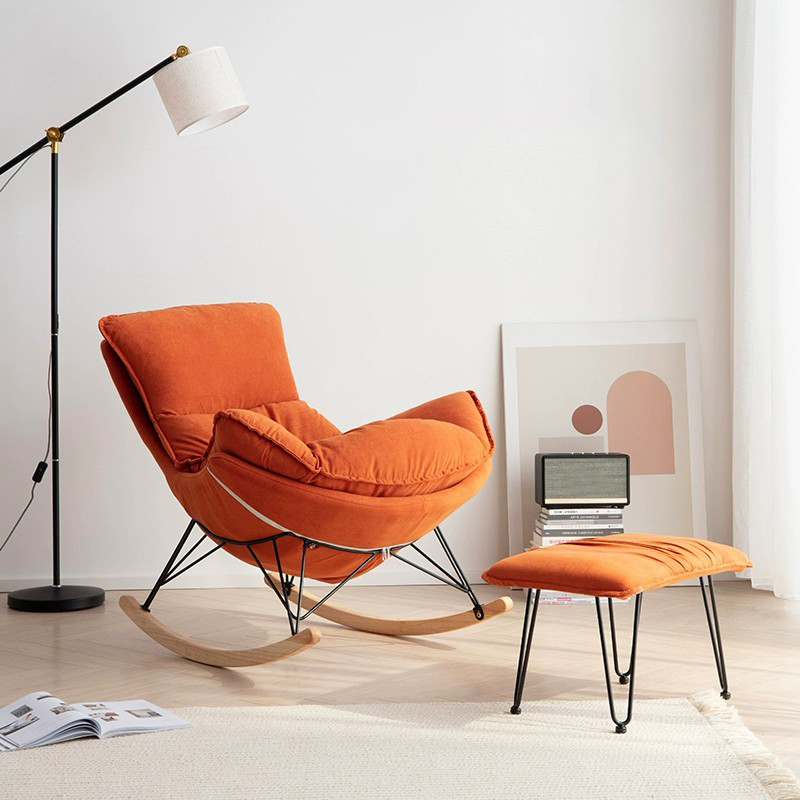Upholstered Rocking Chair & Ottoman | Ormau - image 6