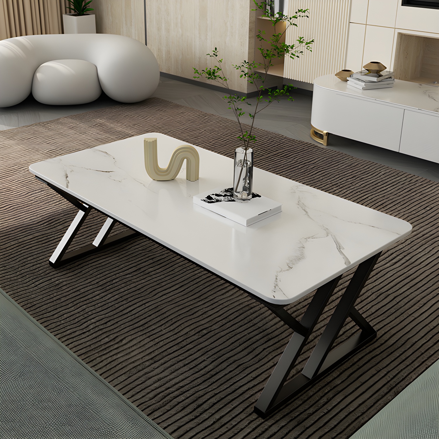 Stone & Iron Coffee Table | Ormau - image 3