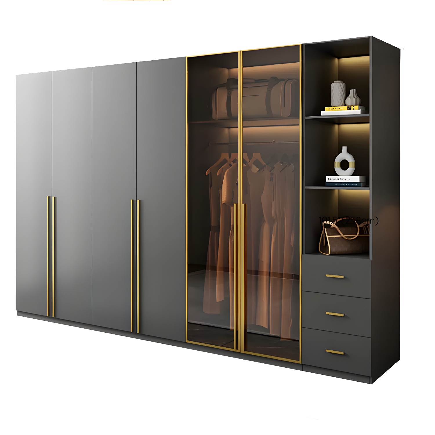 Modern Glass Wardrobe | Ormau - image 51