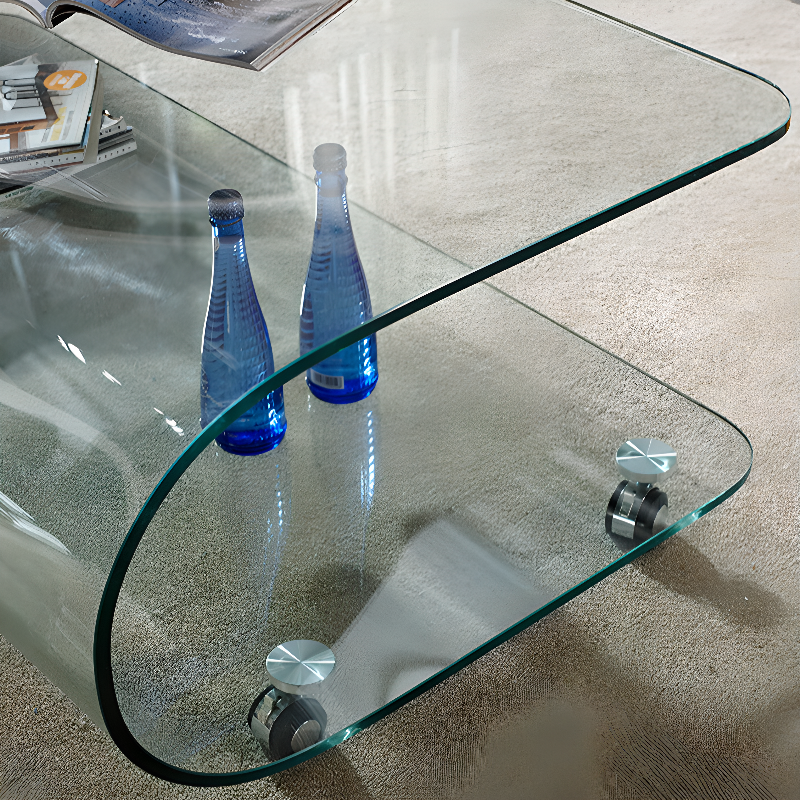 Transparent Wheel Coffee Table | Ormau - image 5