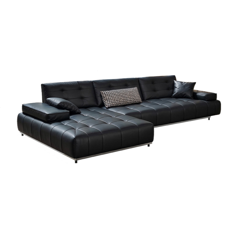 Tufted Leather Sectional | Ormau - image 25